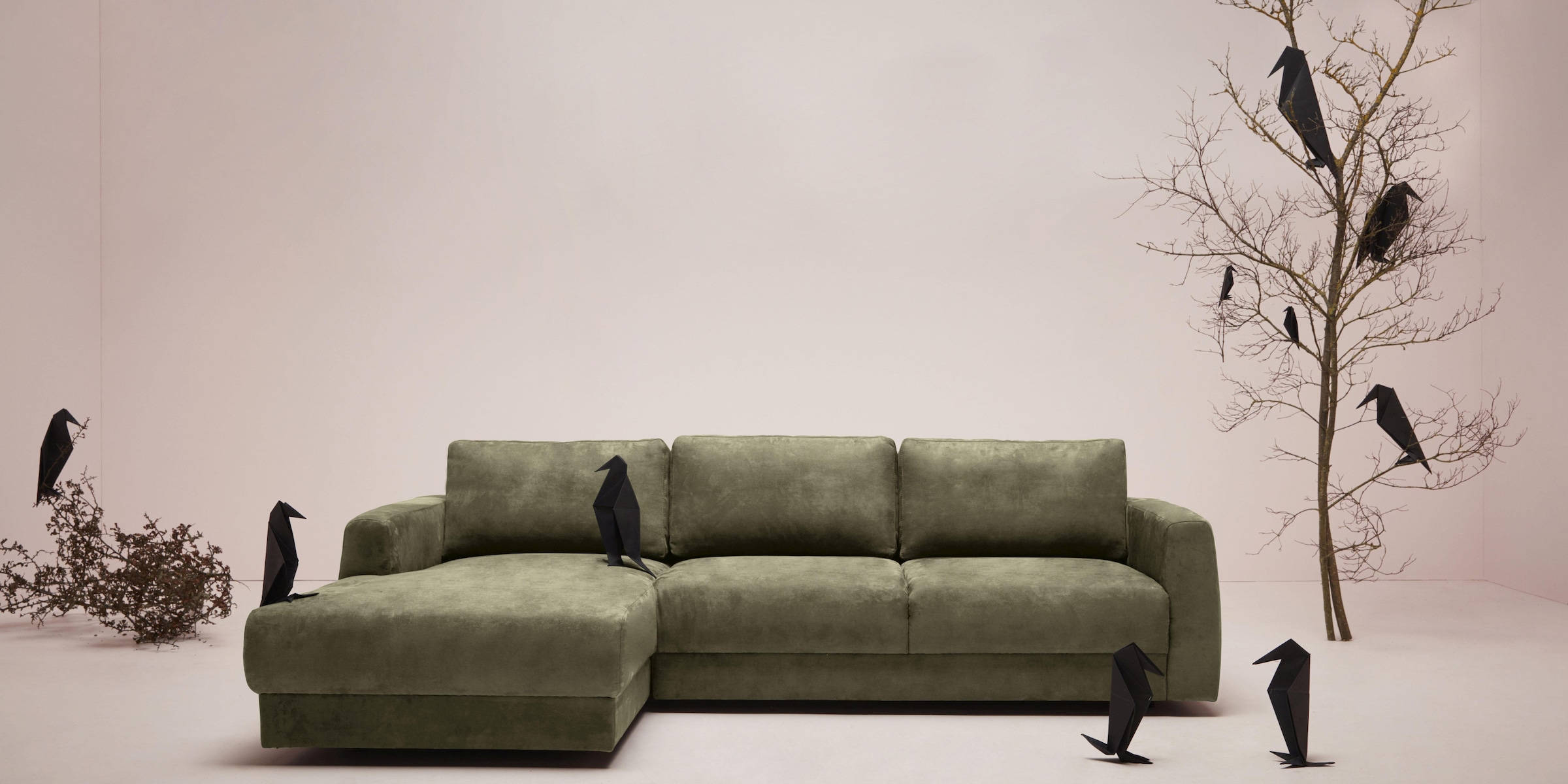 andas Ecksofa »Hobro L-Form«, in 3 Bezugsqualitäten in vielen Farben, Design by Morten Georgsen