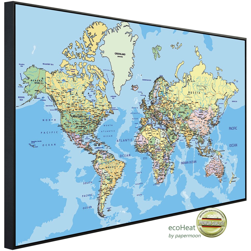 Papermoon Infrarotheizung »Weltkarte«