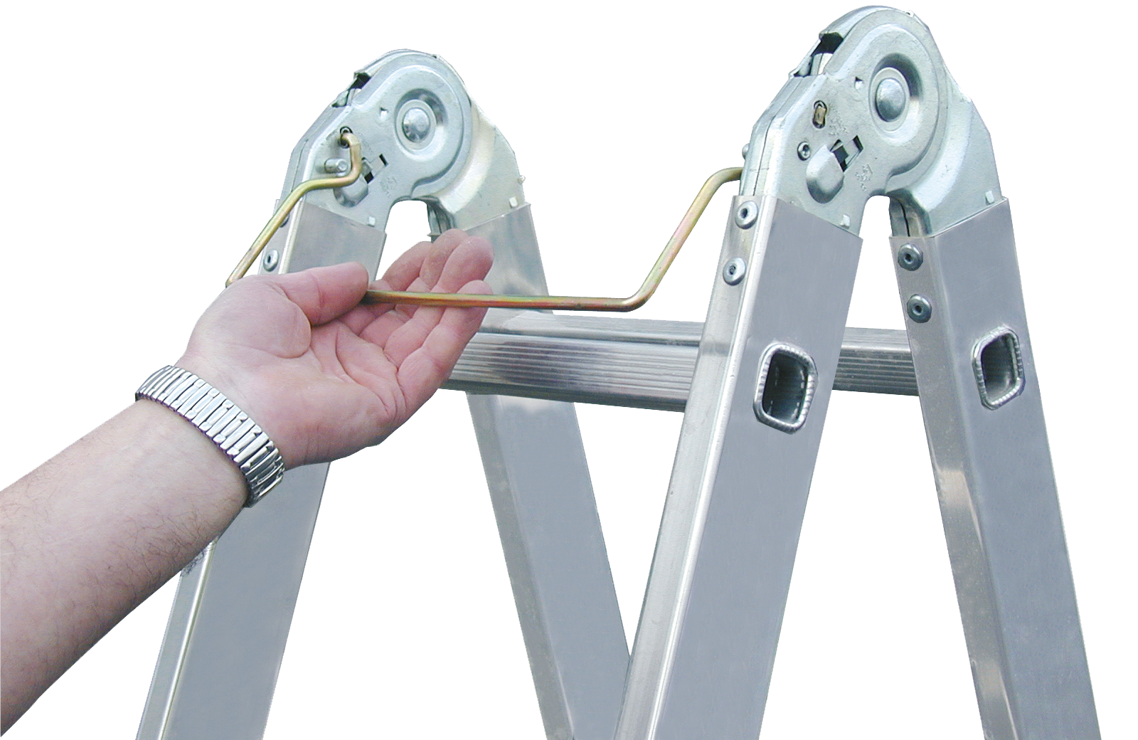 KRAUSE Gelenkleiter »Stabilo«, Combileiter mit 2x3 und 2x6 Sprossen