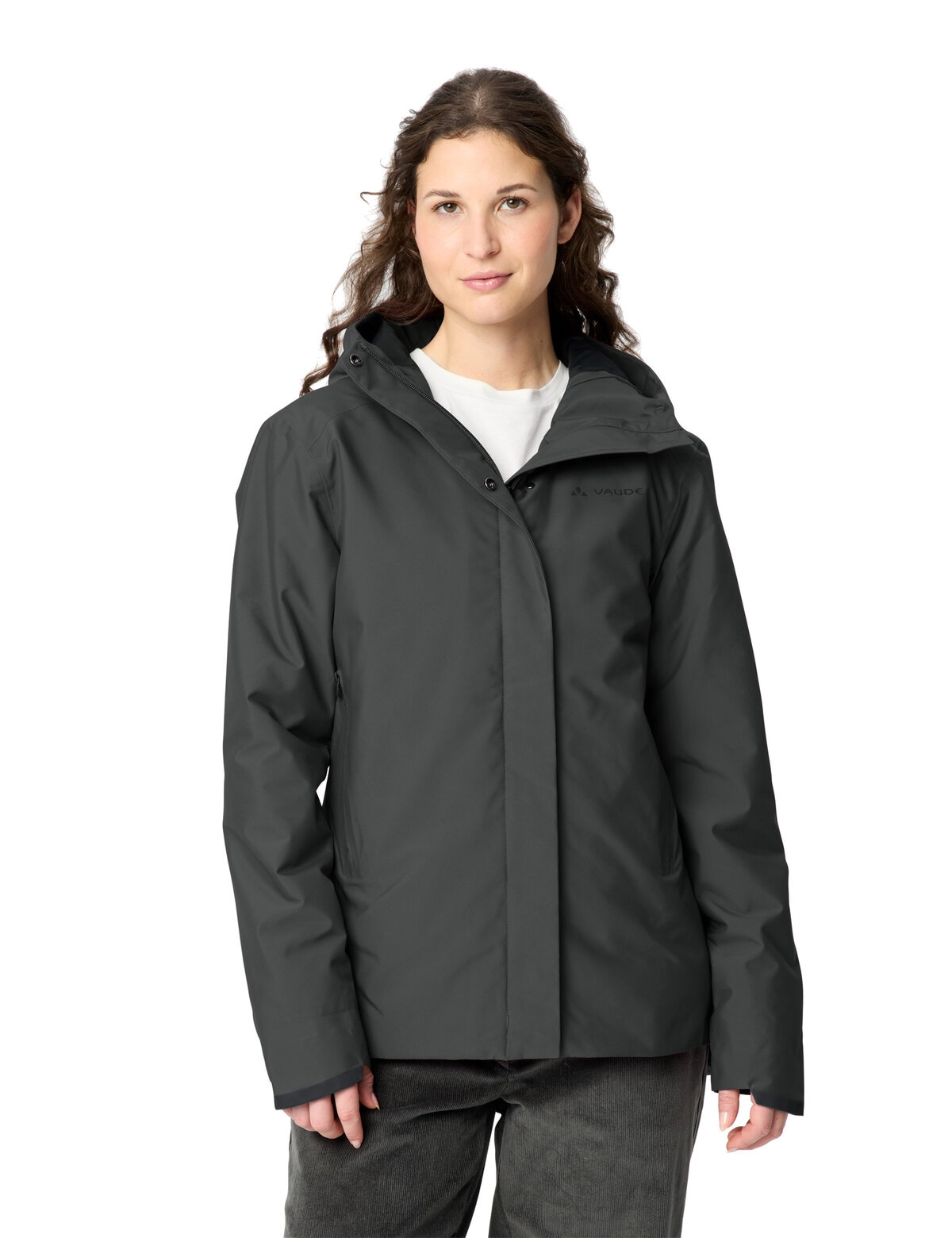 Vaude Damen VAUDE Fahrradjacke »WOMEN'S CYCLIST WARM RAIN JACKET« für Radsport und urbanen Einsatz, wasserdicht, winddicht 46
