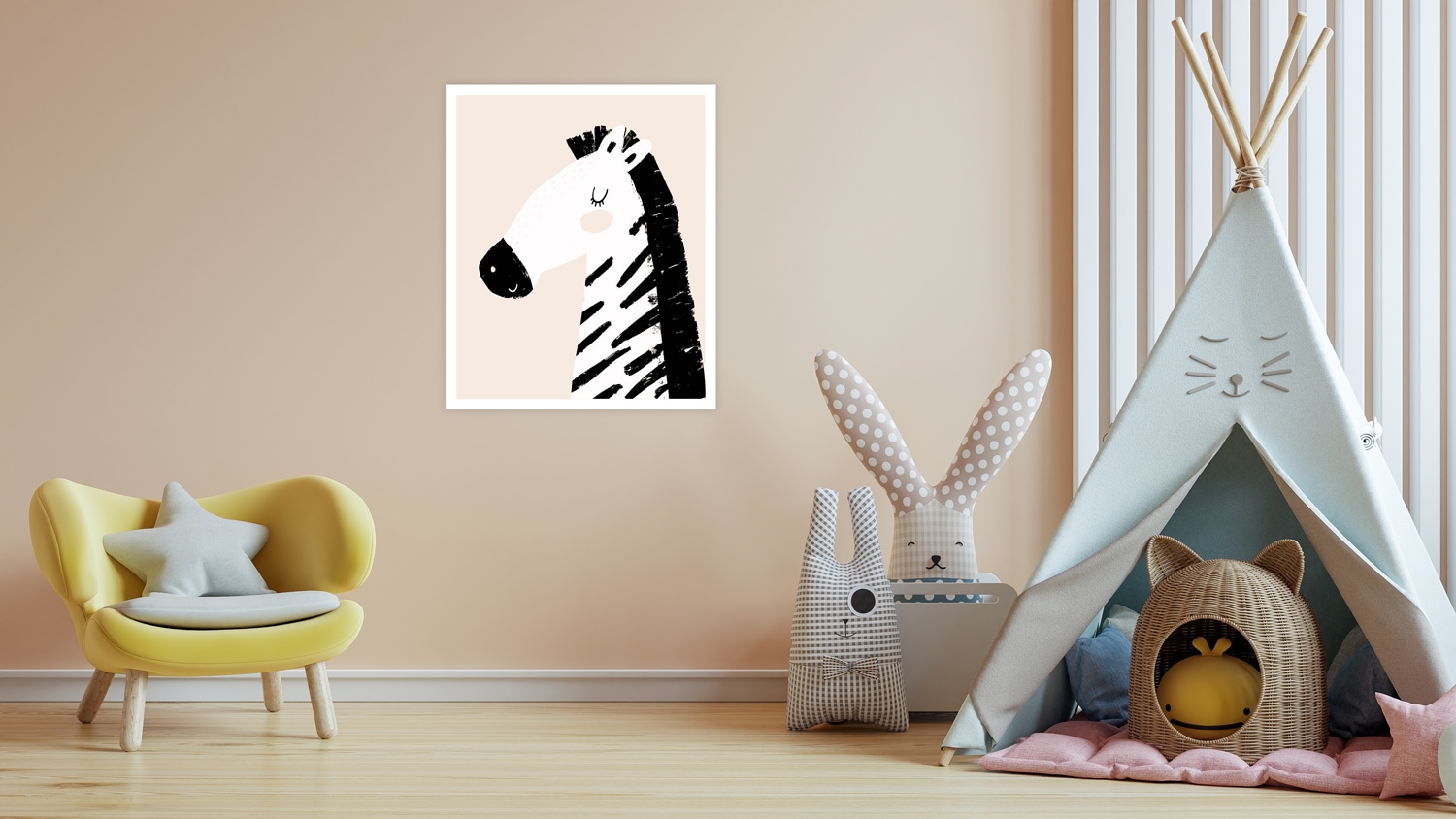 Lüttenhütt Poster »Zebra im Profil«, Fantasy-Tiere-Zebra Bilder, (1 St.), HD Premium Druck