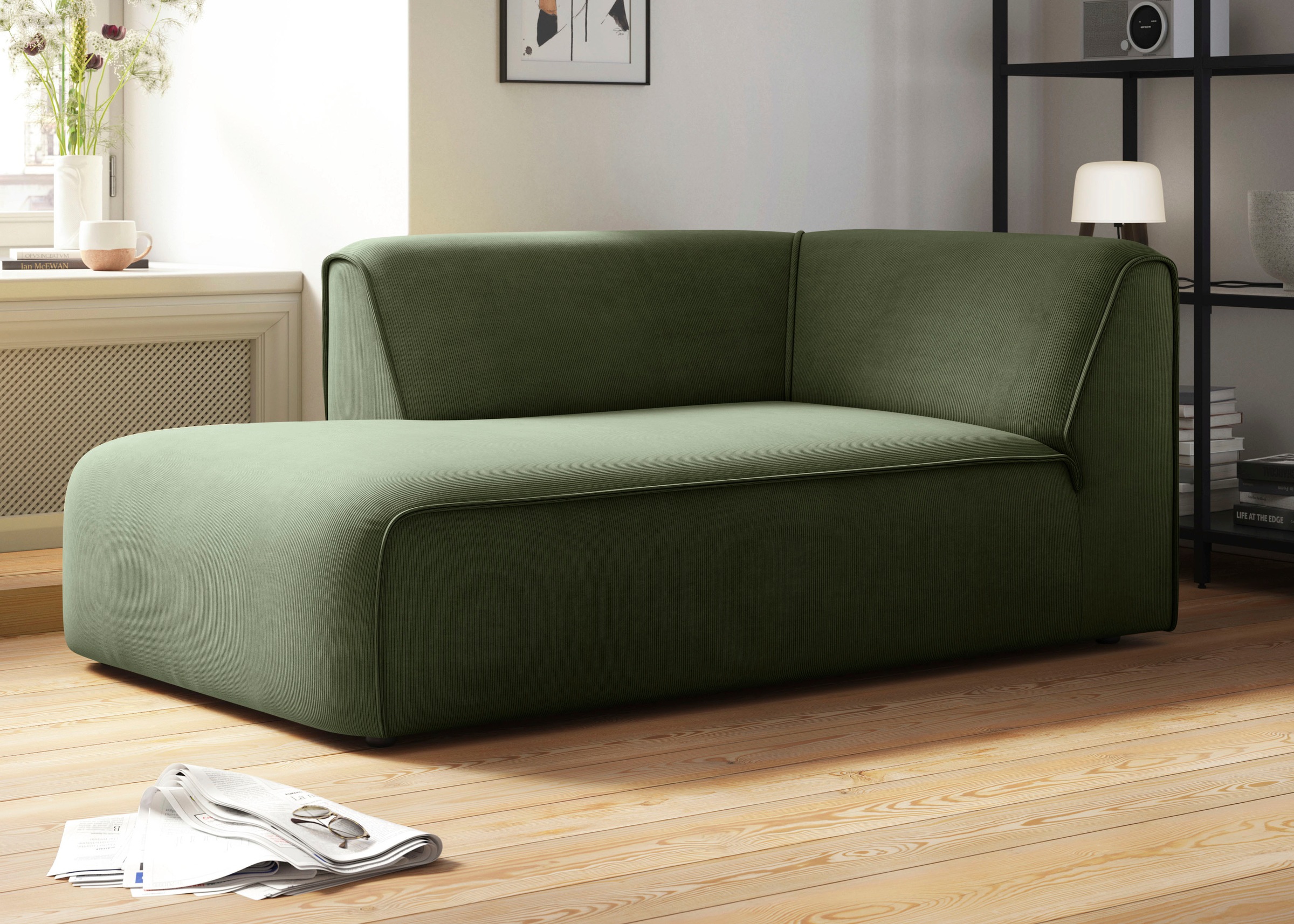 RAUM.ID Ottomane »Merid Chaiselongue, Maße B/T/H: 100/162/70 cm«, als Modul oder separat verwendbar, für individuelle Zusammenstellung