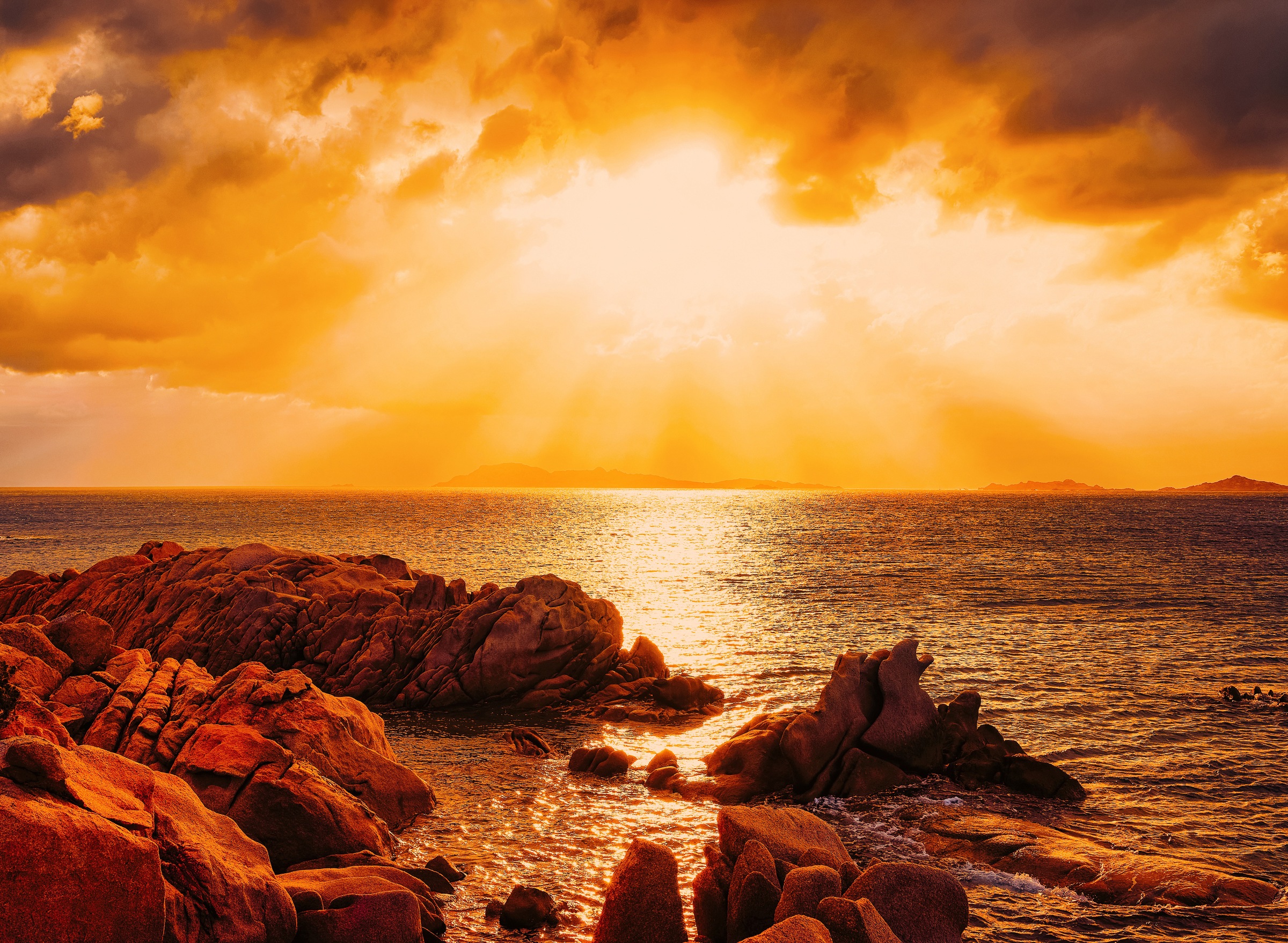 Papermoon Fototapete »Capriccioli Beach Sunset Sardinia« günstig online kaufen