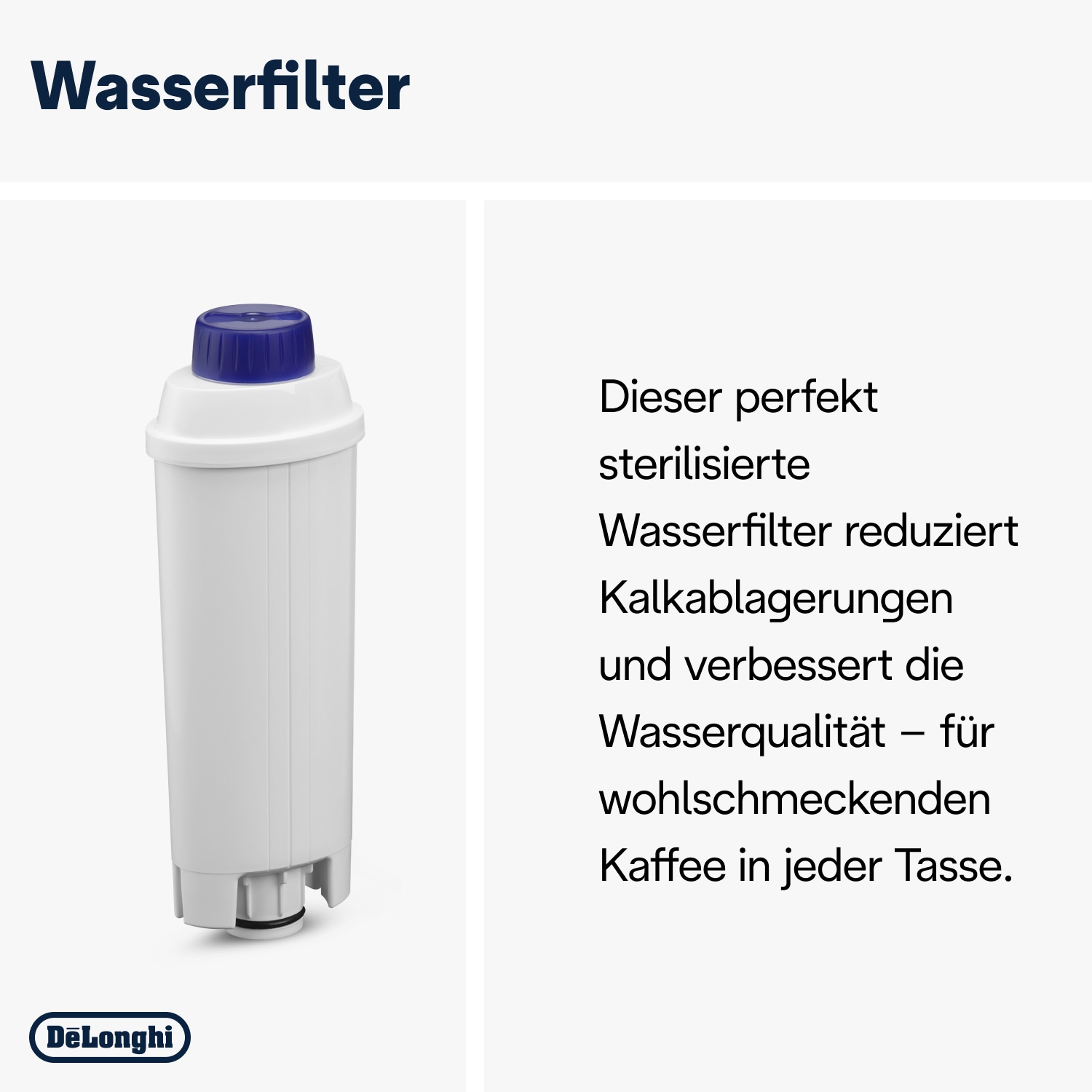 De'Longhi Pflegeset »DLSC306 Original, für Kaffeemaschinen & Kaffeevollautomaten« EcoMulticlean 250ml, EcoDecalk 200ml, Wasserfilter, Mikrofasertuch
