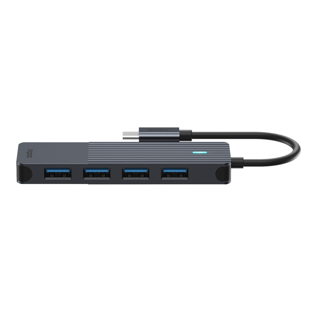 Rapoo USB-Adapter »UCH-4001 USB-C Hub, USB-C auf USB-A, Grau« USB-C zu USB 3.2 Gen 1 Type A 17 cm