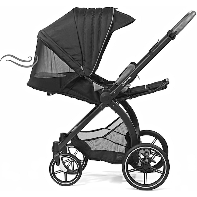 Gesslein Kombi-Kinderwagen »FX4 Soft+ mit Aufsatz Swing schwarz, sand«, mit  Babywanne C3 und Babyschalenadapter kaufen
