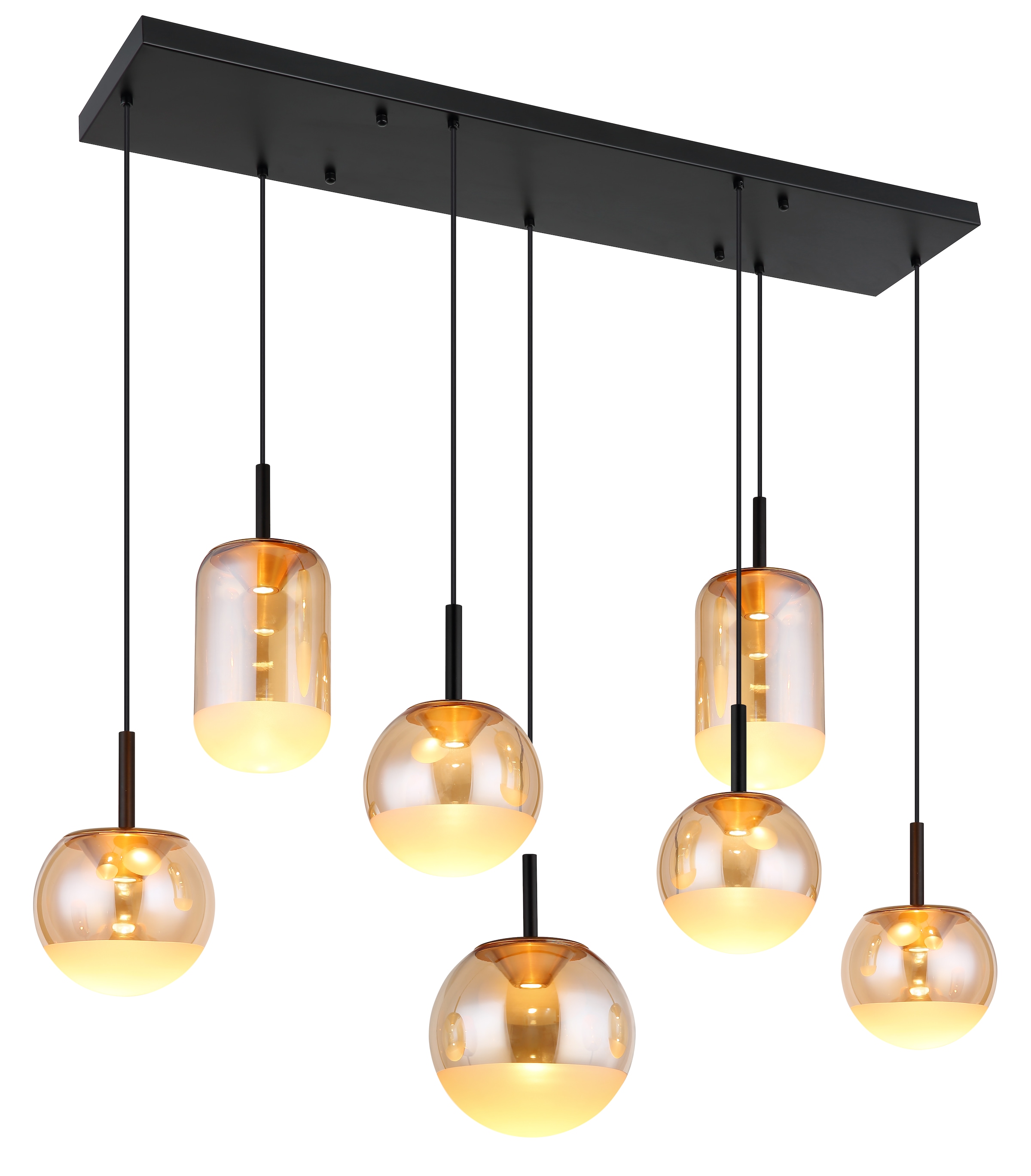 GLOBO LIGHTING Hängeleuchte »SEVERIN« LED-Modul 1 Stk. Warmweiß Hängelampe Esszimmer-Leuchte Esstischleuchte Wohnzimmer