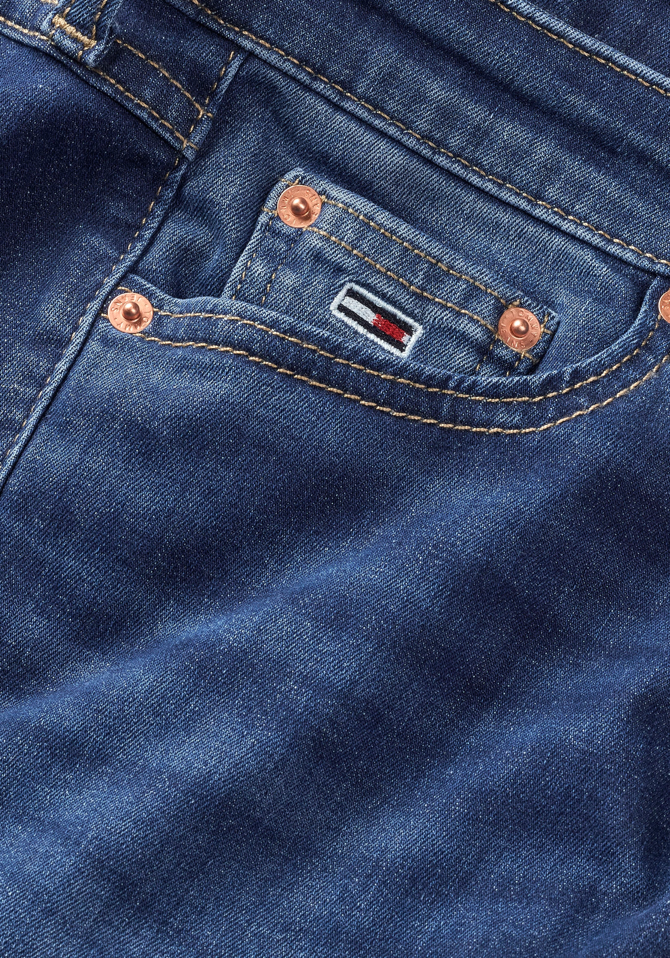 Tommy Jeans Skinny-fit-Jeans »Tommy Jeans Damenjeans Low Waist Skinny«, mit Waschung, Logo-Badge