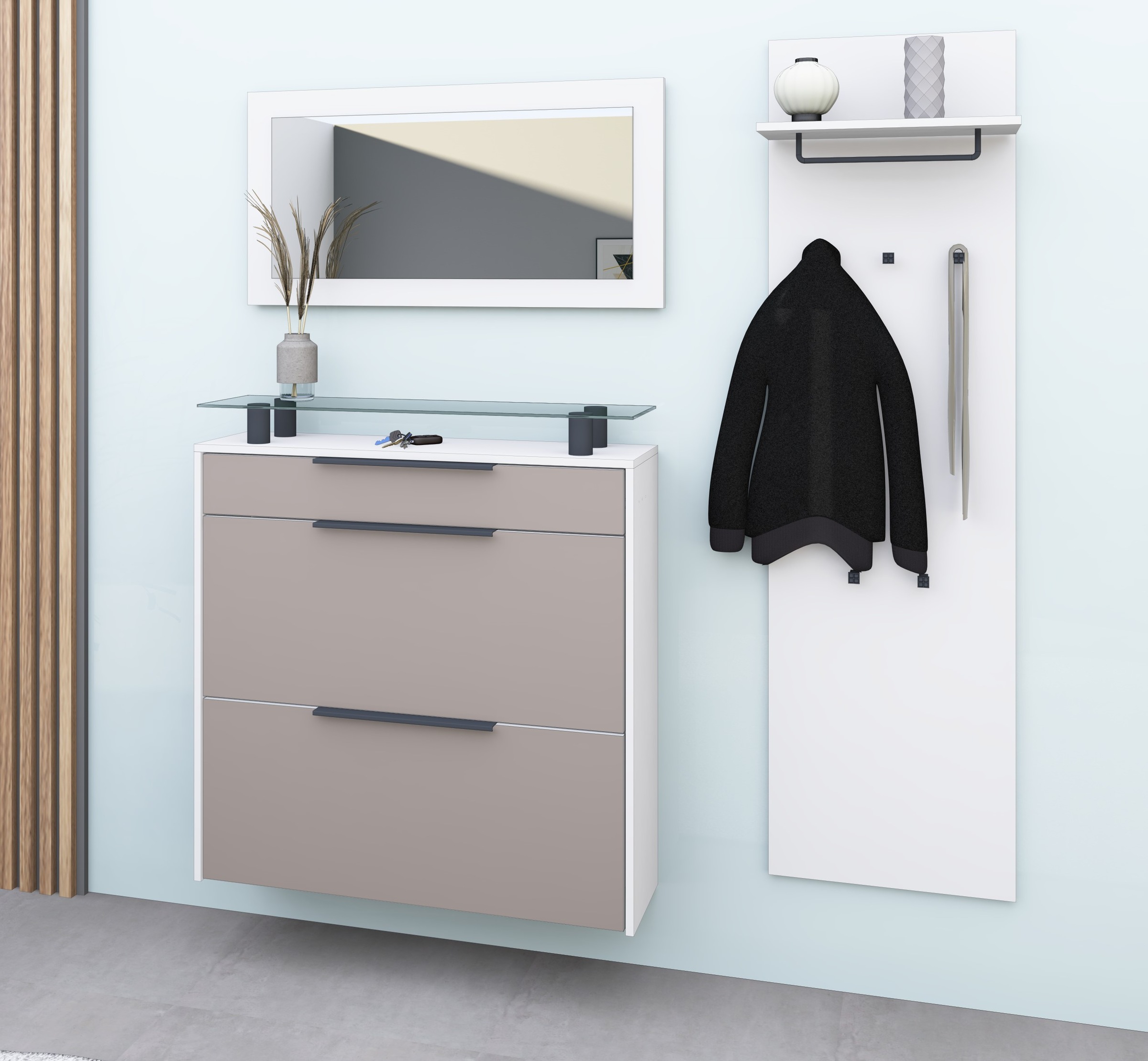 borchardt Möbel Garderoben-Set »Tom« 3 Stk. tlg. günstig online kaufen