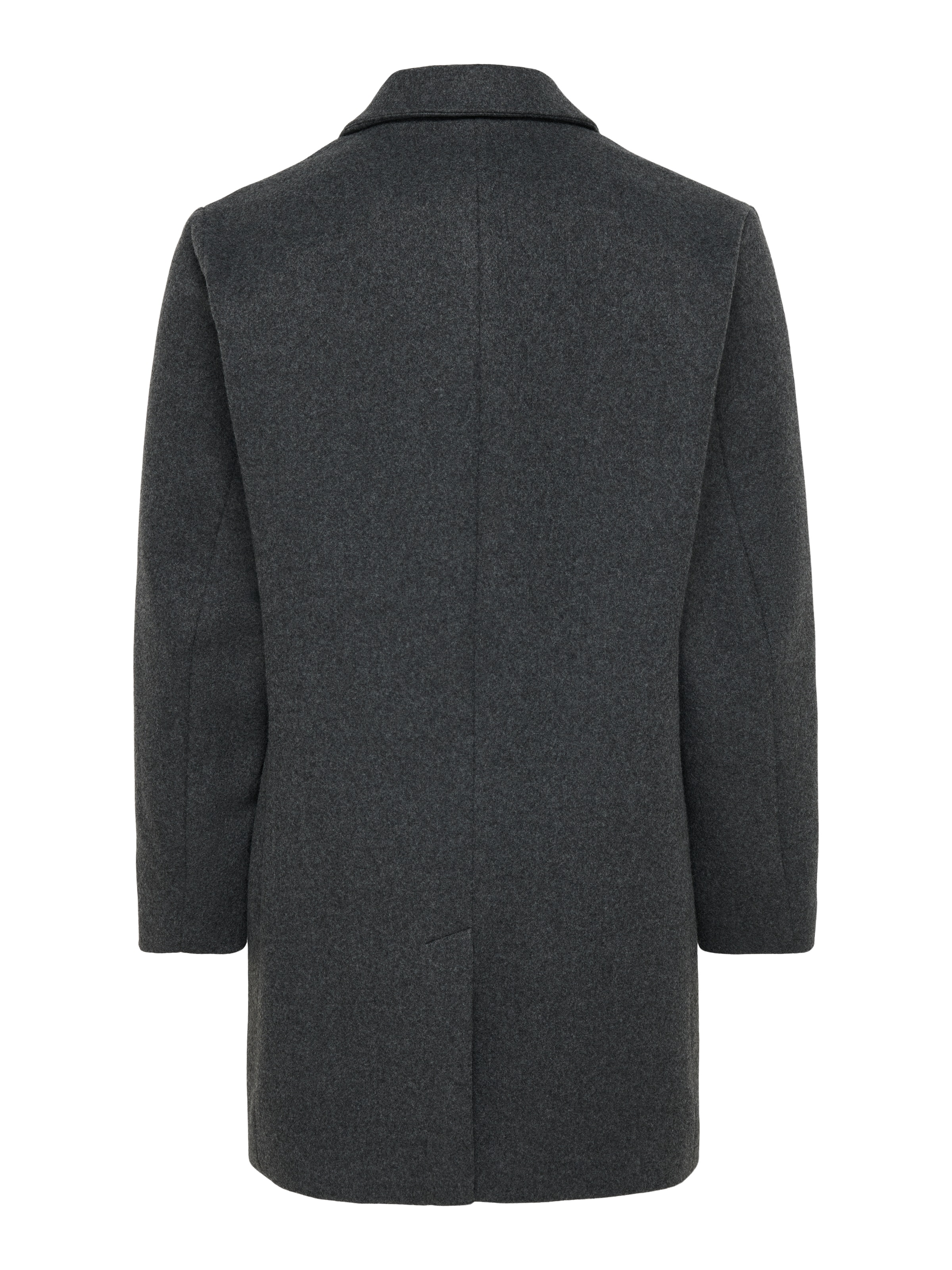 ONLY & SONS Kurzmantel »ONSMAYLON NEW WOOL COAT OTW OTL« Polyester, Knopfleiste