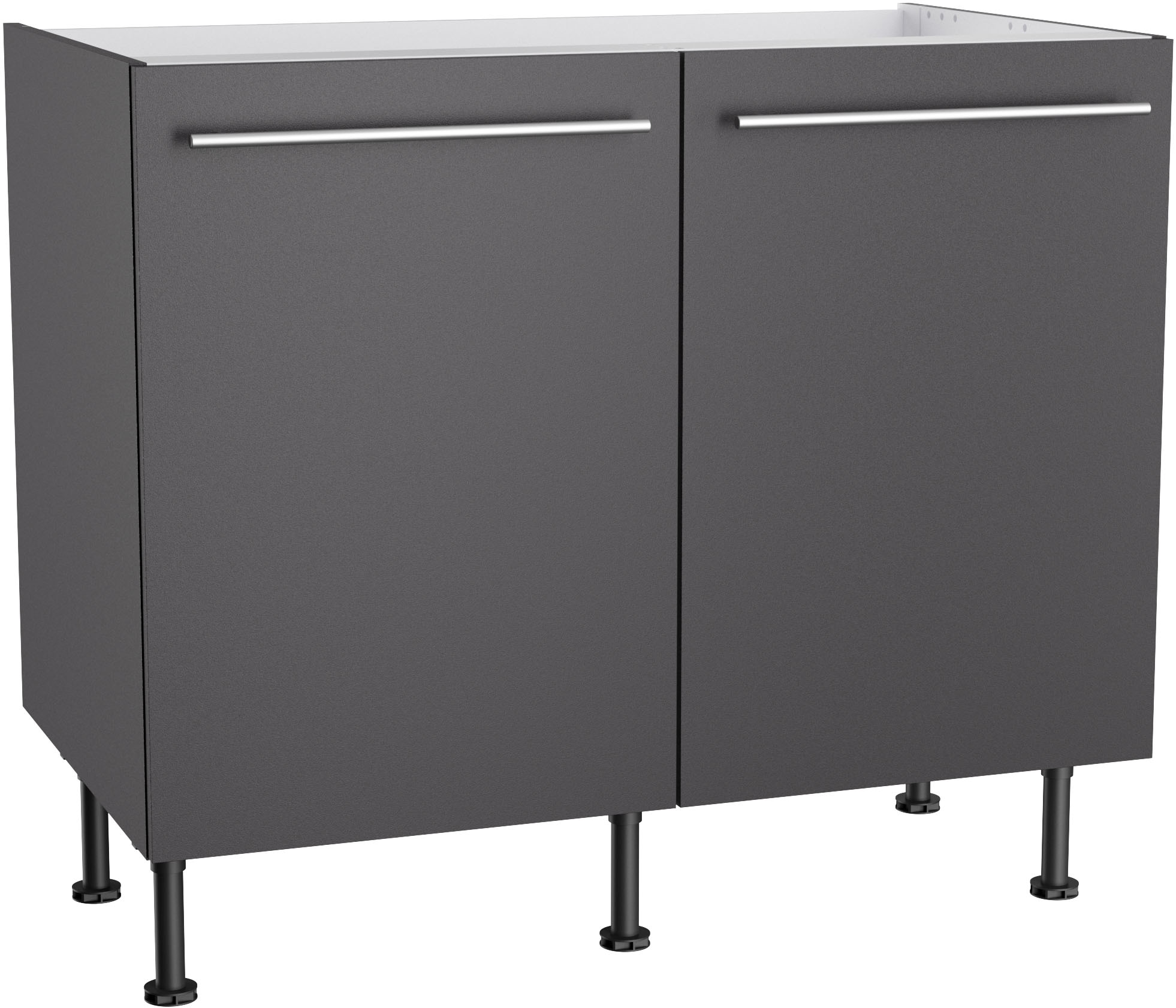 KOCHSTATION Spülenschrank "KS-Bern2" Breite 100 cm, 2 Türen günstig online kaufen