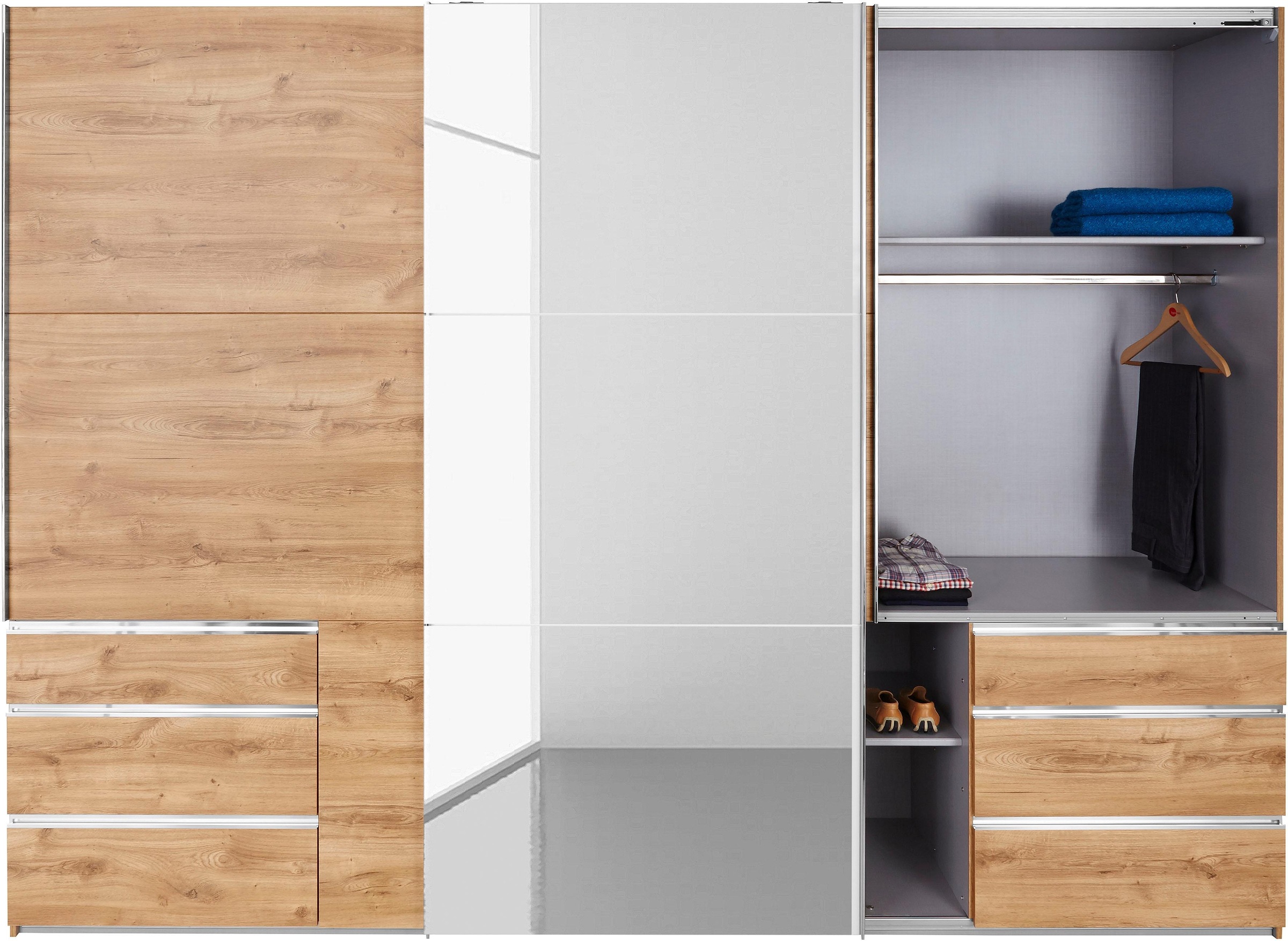 Wimex Schwebetürenschrank »Level by fresh to go«, mit Glastür