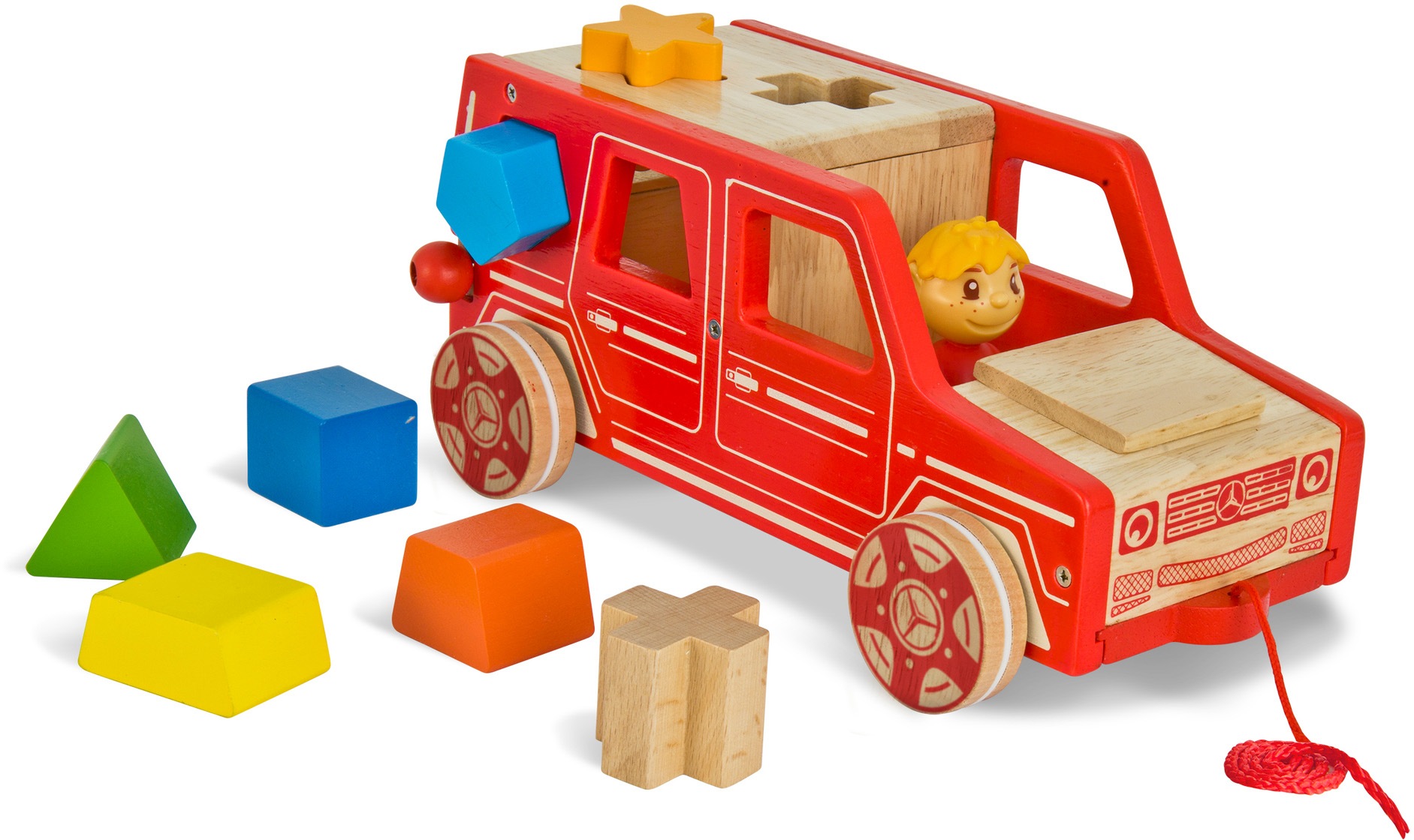 3. Bild von Eichhorn Spielbausteine »Holzspielzeug, Mercedes Steck-G Klasse«, (Set, 9 St.)