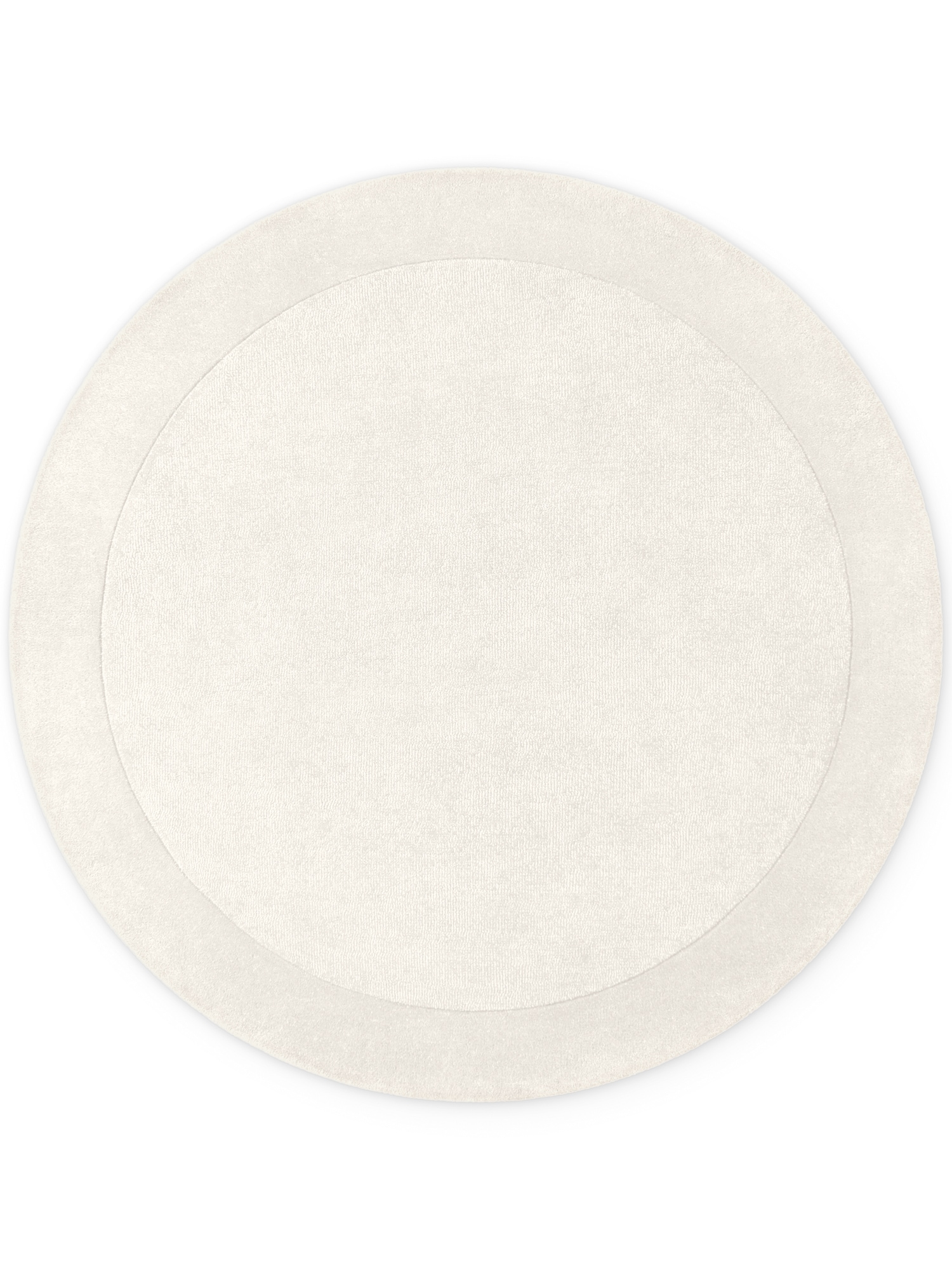 Villeroy & Boch Teppich »Wollteppich Kivi« rund 17 mm Höhe Handgewebt, Wolle, Bordüre, Einfarbig, Läufer, Wohnzimmer, Organisch