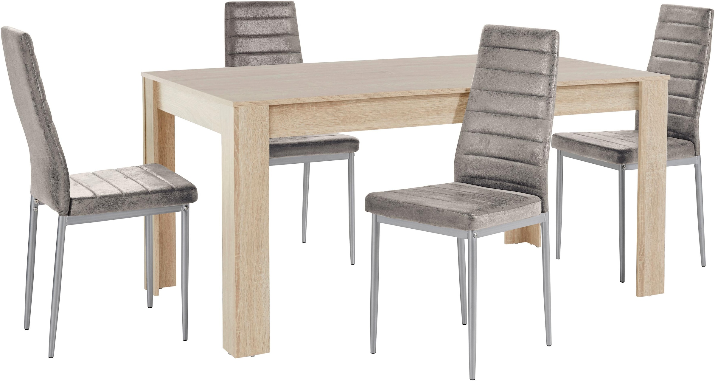 INOSIGN Essgruppe »Lynn160/Kate« Set, 5 Stk. tlg. Tisch mit 4 Stühlen, Bela günstig online kaufen