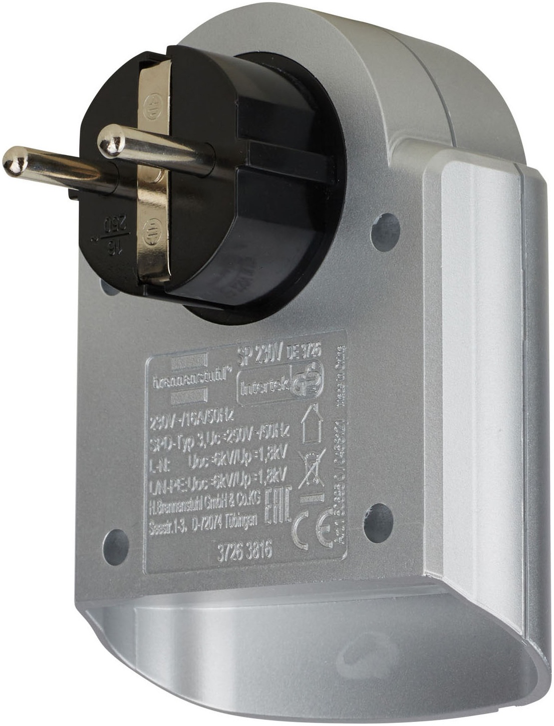 Brennenstuhl Adapter »Primera-Line Überspannungsschutzadapter 13.500 A«