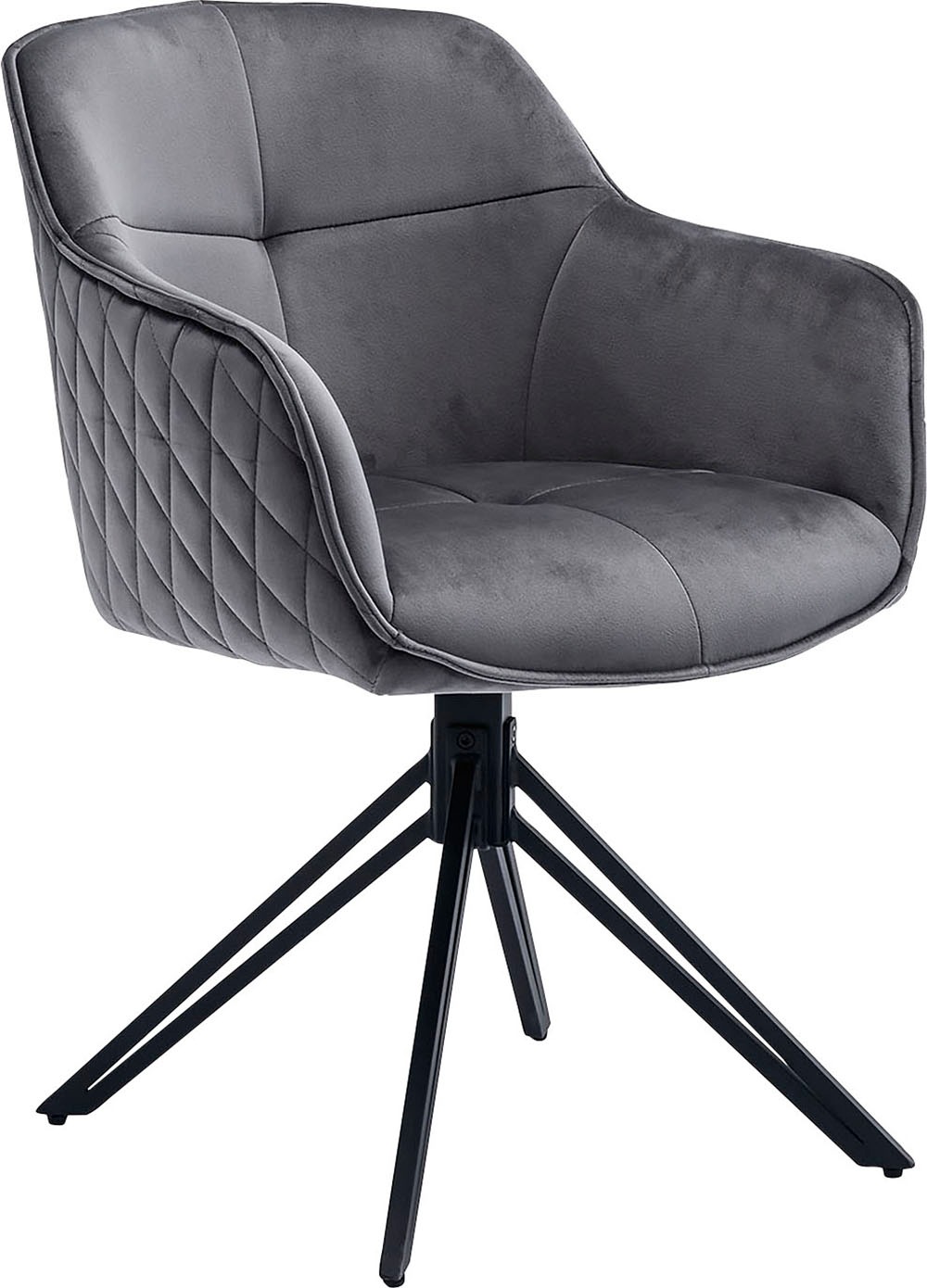 SalesFever Armlehnstuhl »Stilvoller Esszimmerstuhl« () mit 360° Drehfunktio günstig online kaufen