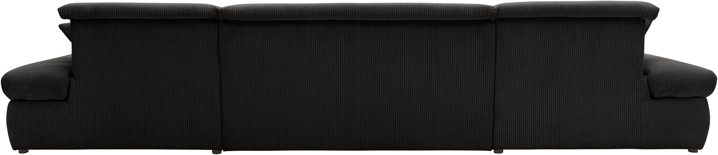 DOMO collection Wohnlandschaft »Moric wahlweise mit Bettfunktion und Armteilverstellung, XXL«, U-Form, beidseitig mit Recamiere, incl. Zierkissen, Cord-Bezug