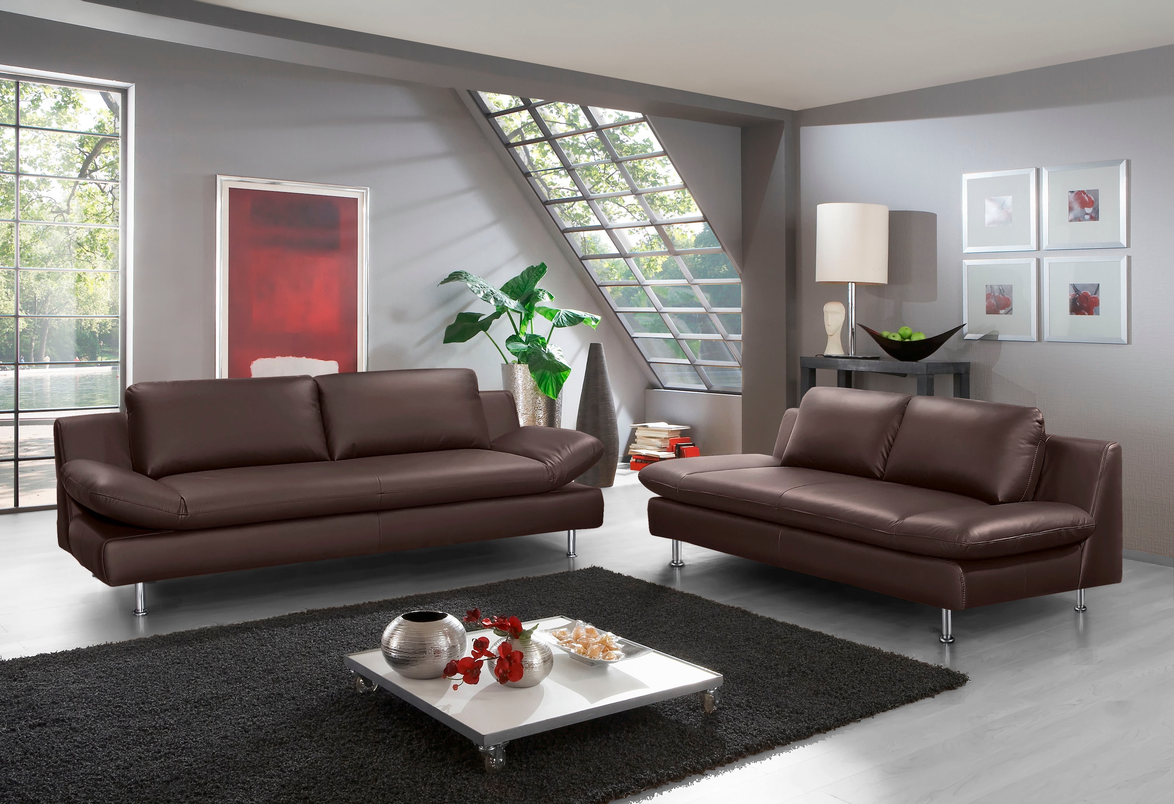 PLACES OF STYLE Polstergarnitur »Redding« Set, 2 Stk. tlg. bestehend aus 2- günstig online kaufen
