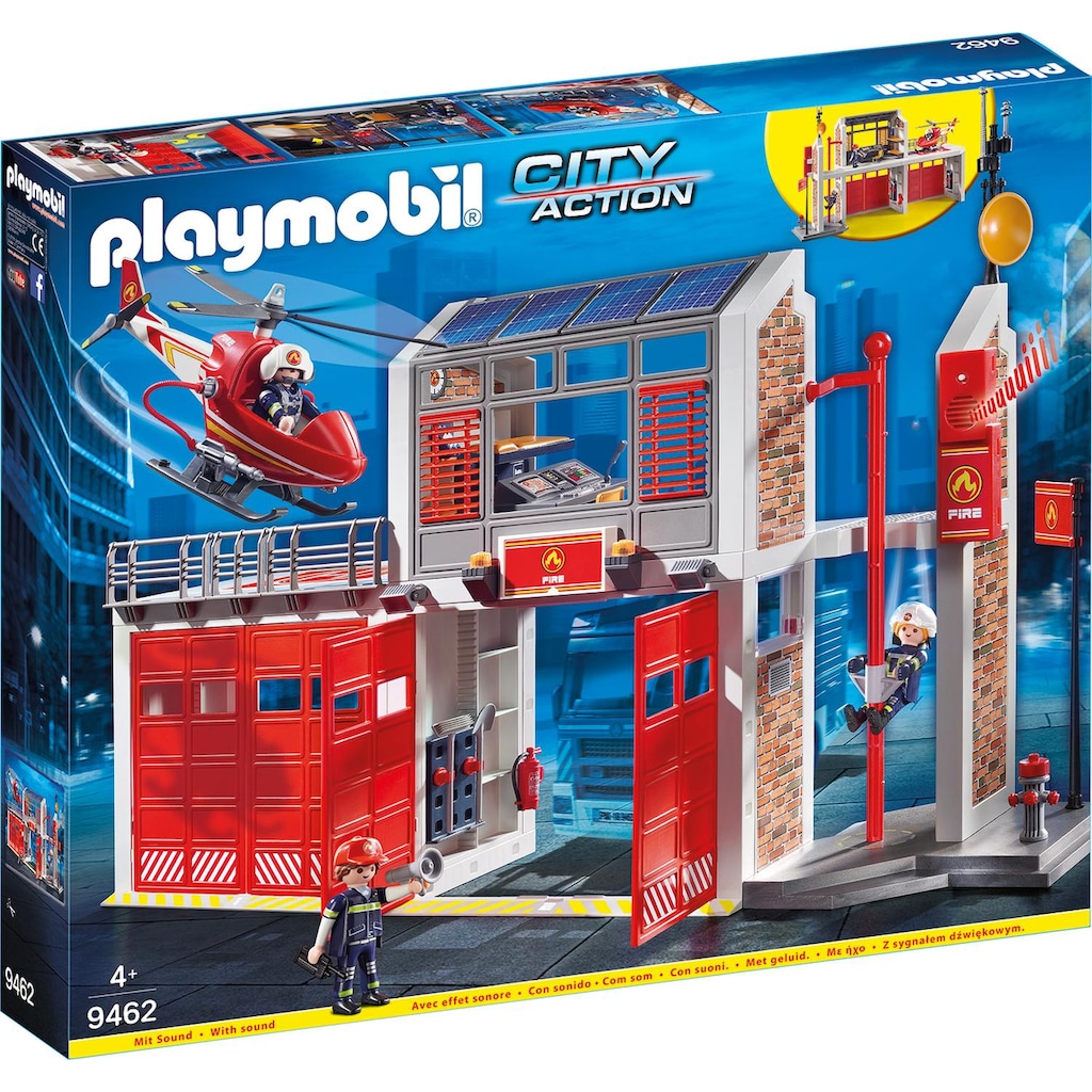 Playmobil® Konstruktions-Spielset »Große Feuerwache (9462), City Action«, Made in Germany