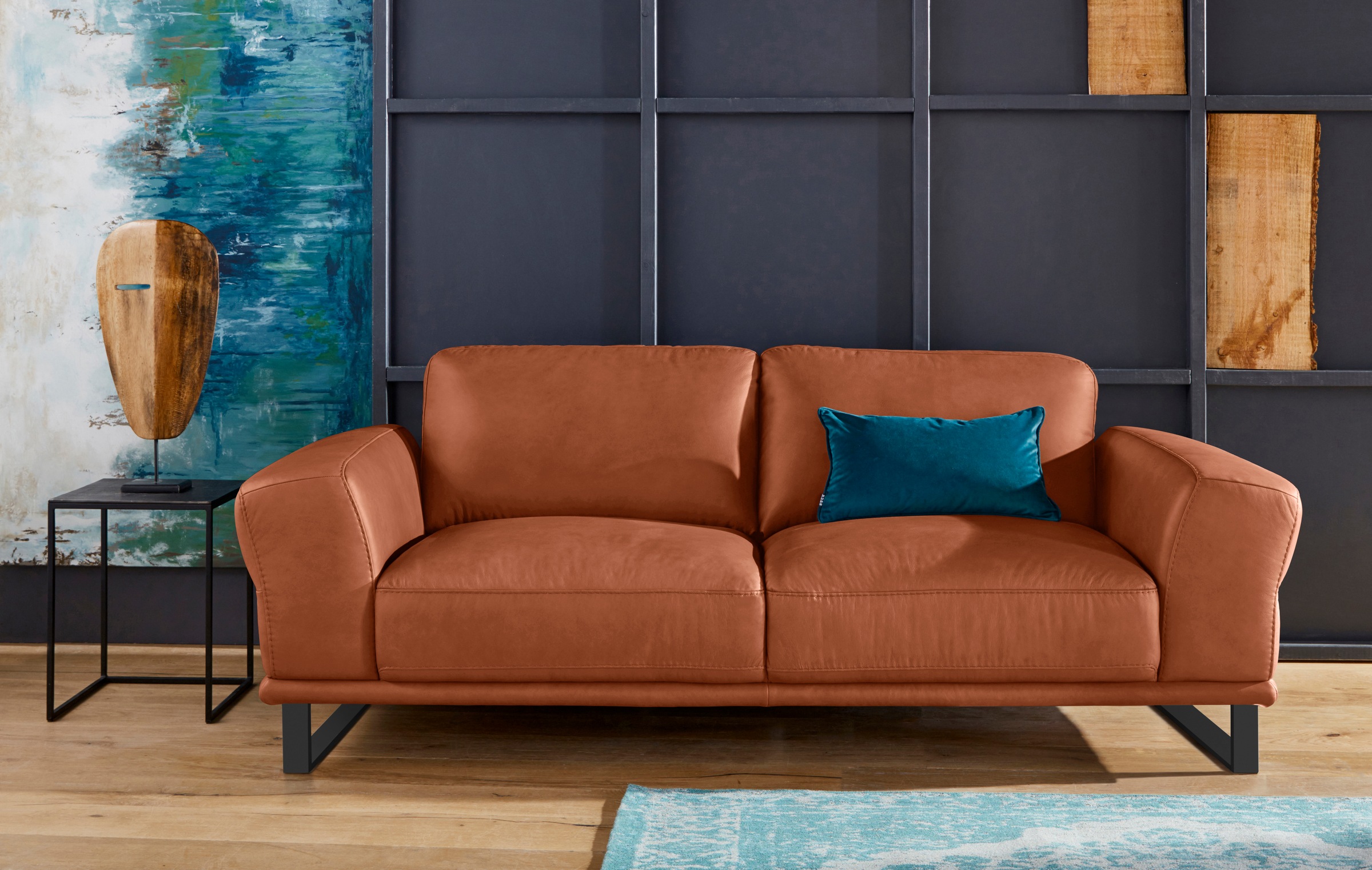 W.SCHILLIG 2,5-Sitzer »montanaa« mit Metallkufen in Schwarz pulverbeschicht günstig online kaufen