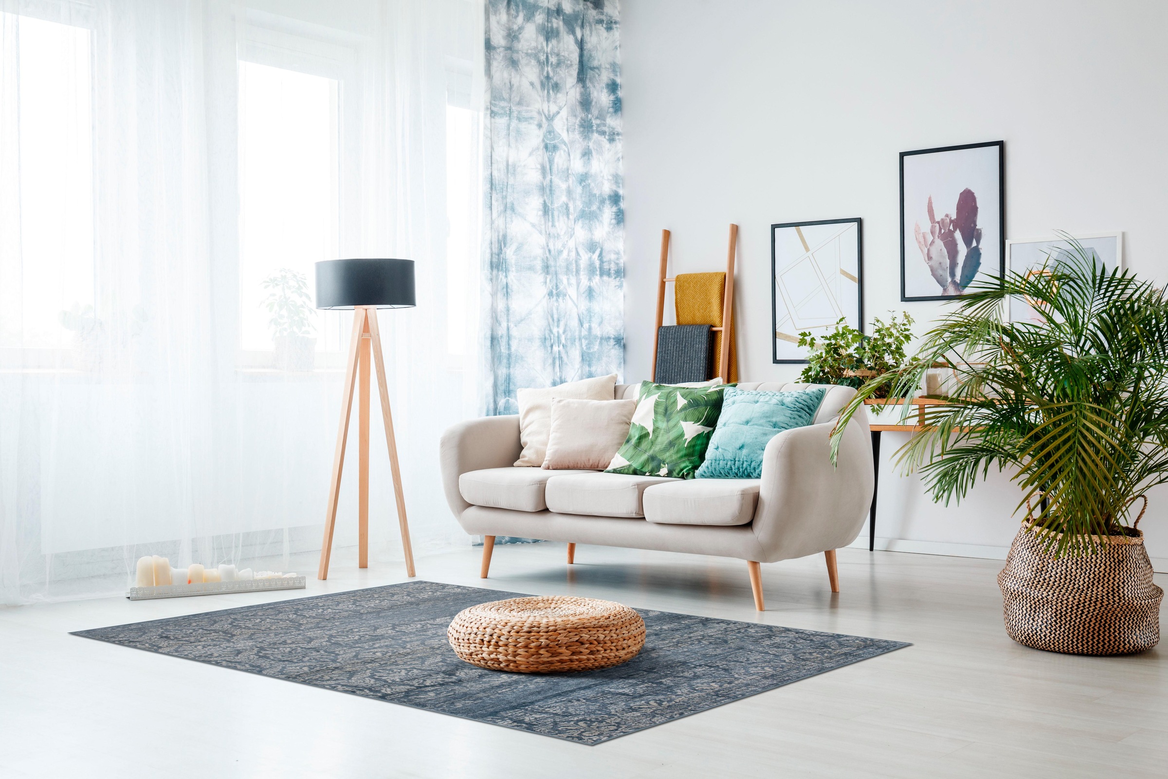 LUXOR living Teppich »Famos 2«, rechteckig, 4 mm Höhe, Kurzflor, Orient-Optik, Vintage Design, Wohnzimmer