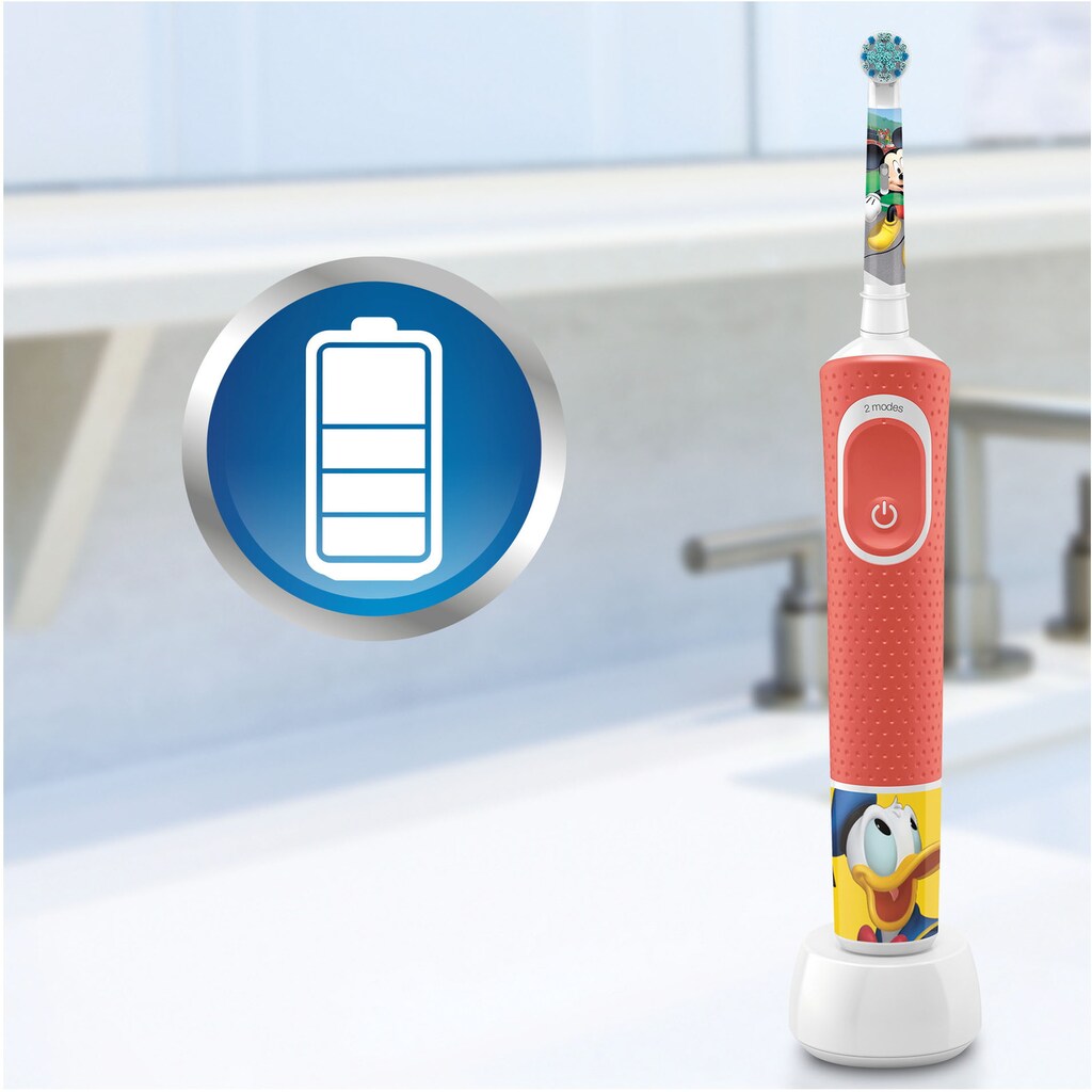 Oral-B Elektrische Kinderzahnbürste »Kids Mickey«, 1 St. Aufsteckbürsten