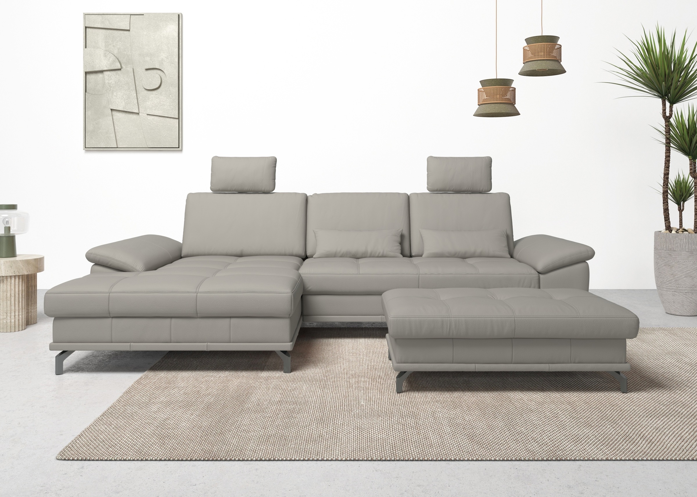 OTTO home Ecksofa "Costello L-Form, B: 301 cm mit Sitztiefen-, Armteilverst günstig online kaufen