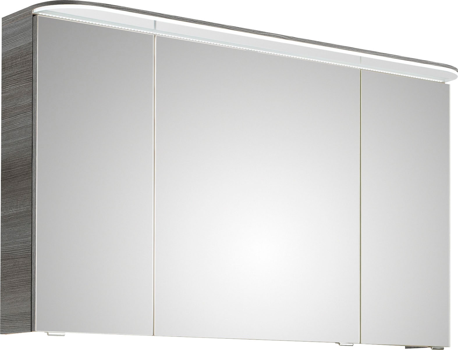 Saphir Badmöbel-Set »Balto Sprint 3-teilig, Mineralmarmor-Waschtisch mit LED-Spiegelschrank«, (4 St.), Badezimmer Set mit Unterschrank inkl Türdämpfer, 3 Türen, 2 Schubladen