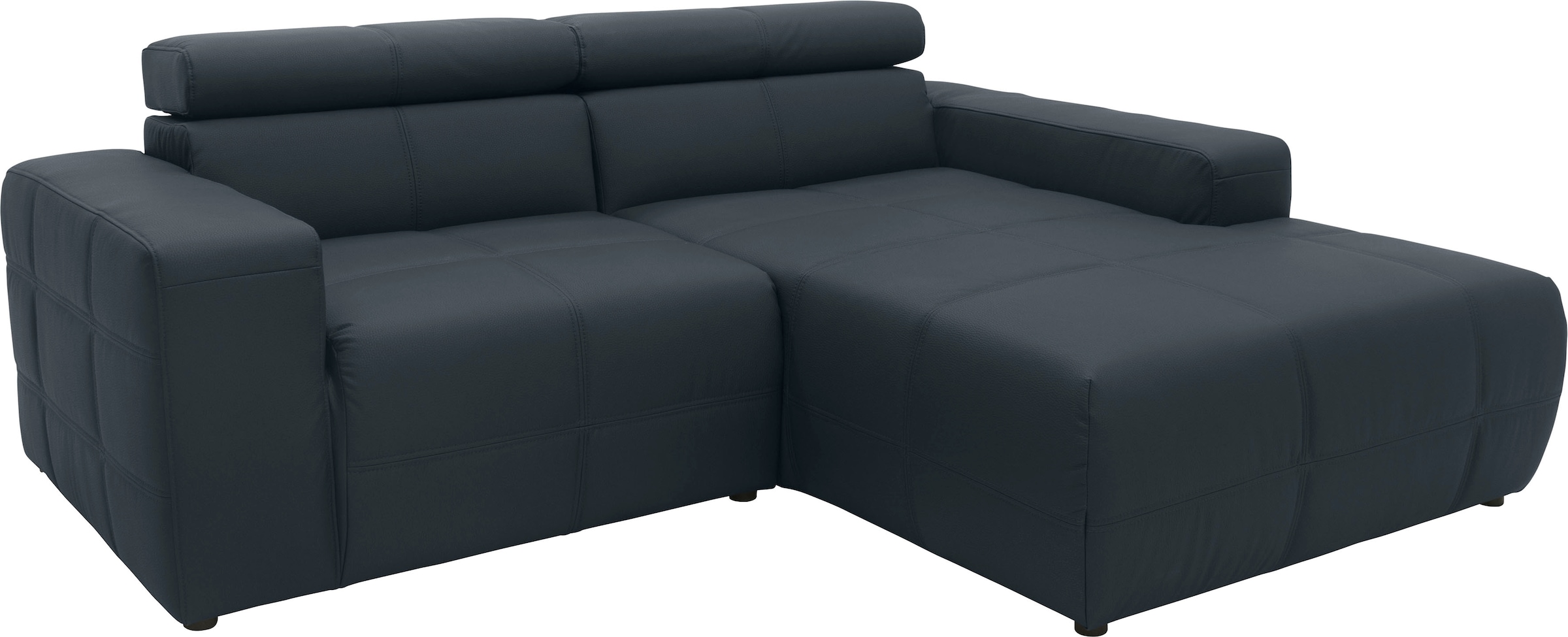 DOMO collection Ecksofa »Brandon kleine Ausführung B/T/H: 214/100/80 cm«, Mit Kopfteilverstellung, auch in Leder und Cord, L-Form