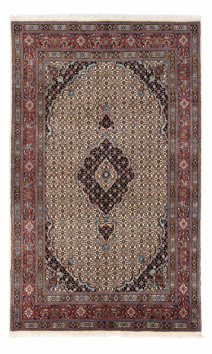 morgenland Wollteppich »Moud Stark Gemustert Beige 198 x 146 cm«, rechtecki günstig online kaufen