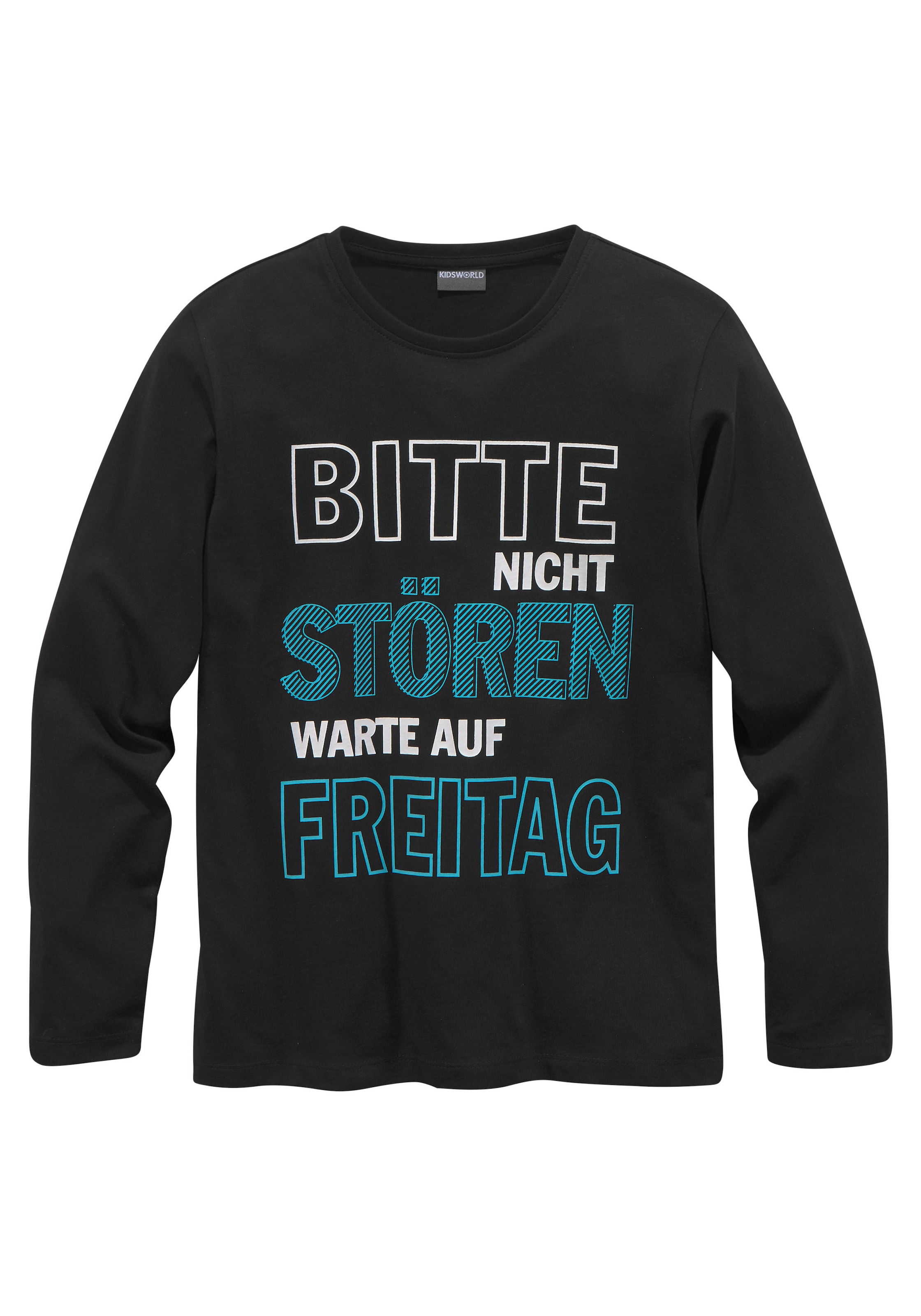 KIDSWORLD Langarmshirt »Bitte nicht stören...«, Spruch online bestellen | T-Shirts