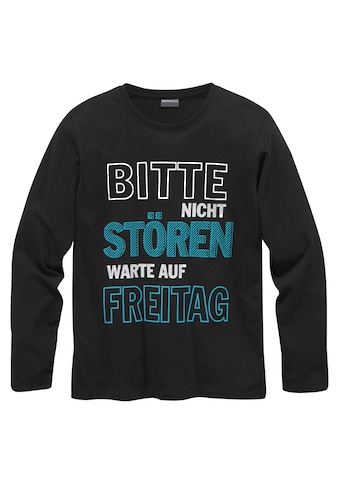 Langarmshirt »Bitte nicht stören...«