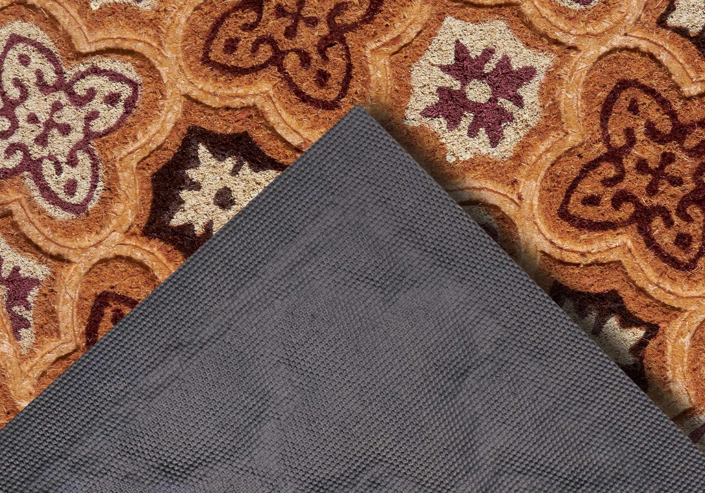 HANSE Home Fußmatte »Mix Mats Kokos Moroccan Tiles, Türmatte«, rechteckig, 15 mm Höhe, Strapazierfähig, pflegeleicht, robust, wetterfest, UV-beständig