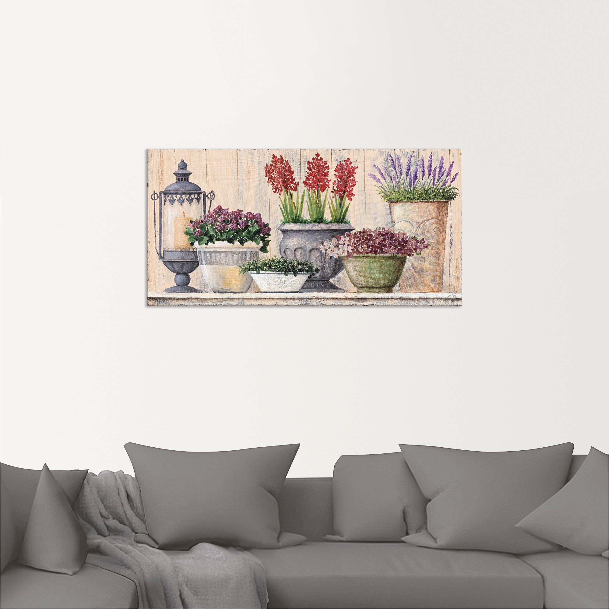 Artland Wandbild »Antike Komposition_hell«, Vasen & Töpfe, (1 St.), als Alubild, Outdoorbild, Leinwandbild in verschied. Größen