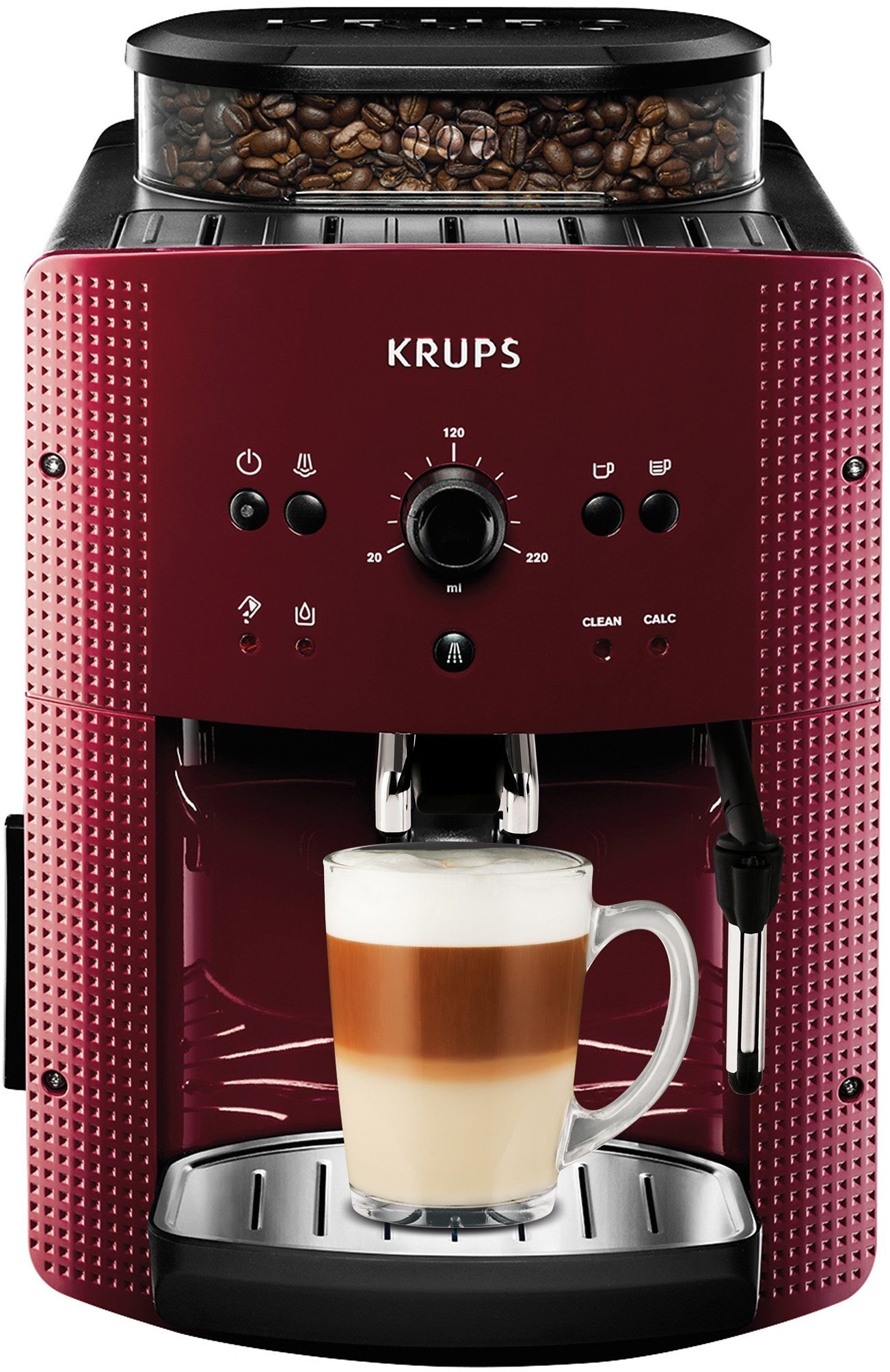 Krups Kaffeevollautomat »EA8107 Arabica« 2-Tassen-Funktion, manueller Dampfdüse, 2 voreingestelle Kaffeestärken