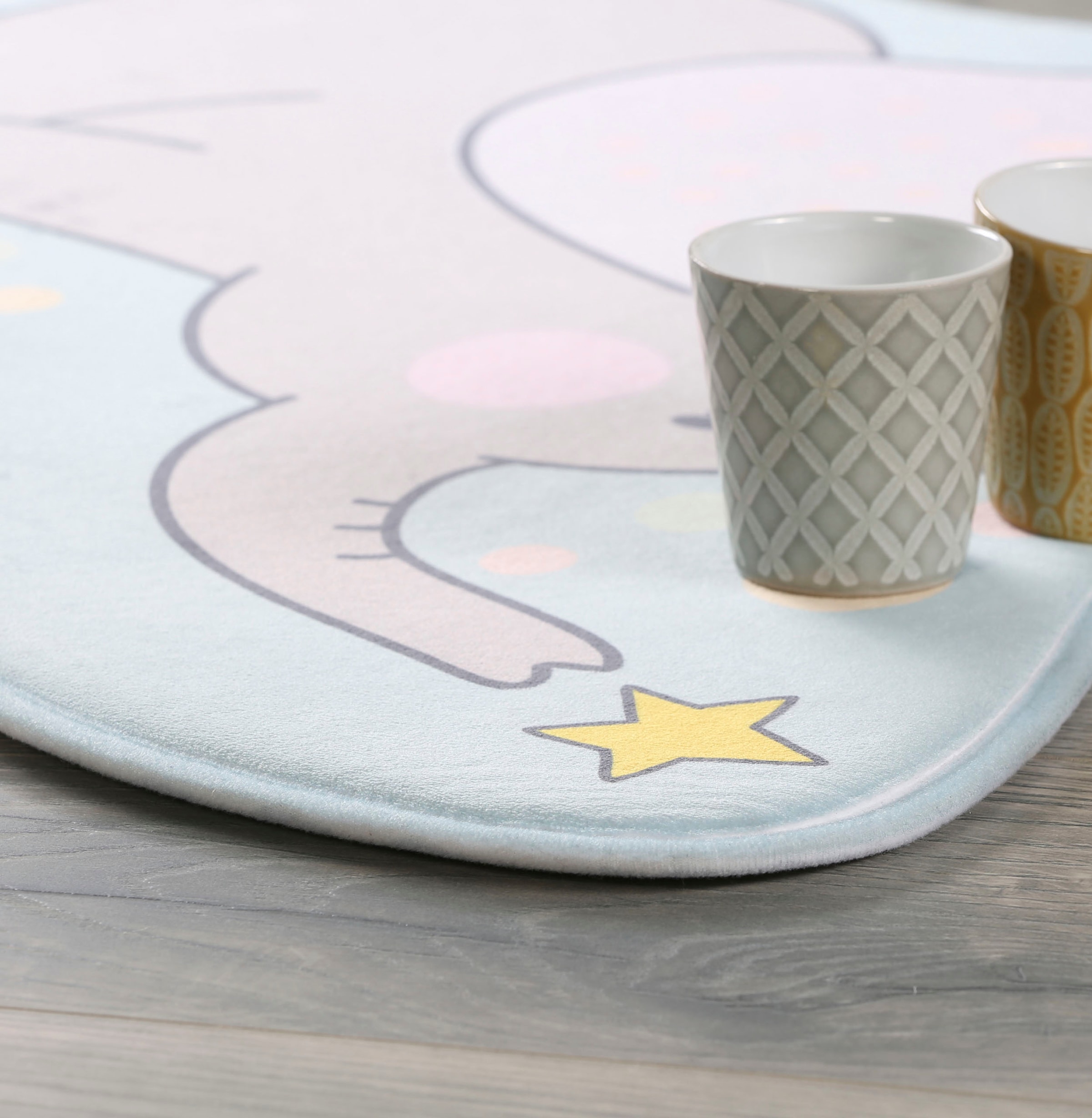 Obsession Kinderteppich »My Mila Kids 151«, Motivform, 8 mm Höhe, Motiv Elefant, waschbar, Kinderzimmer