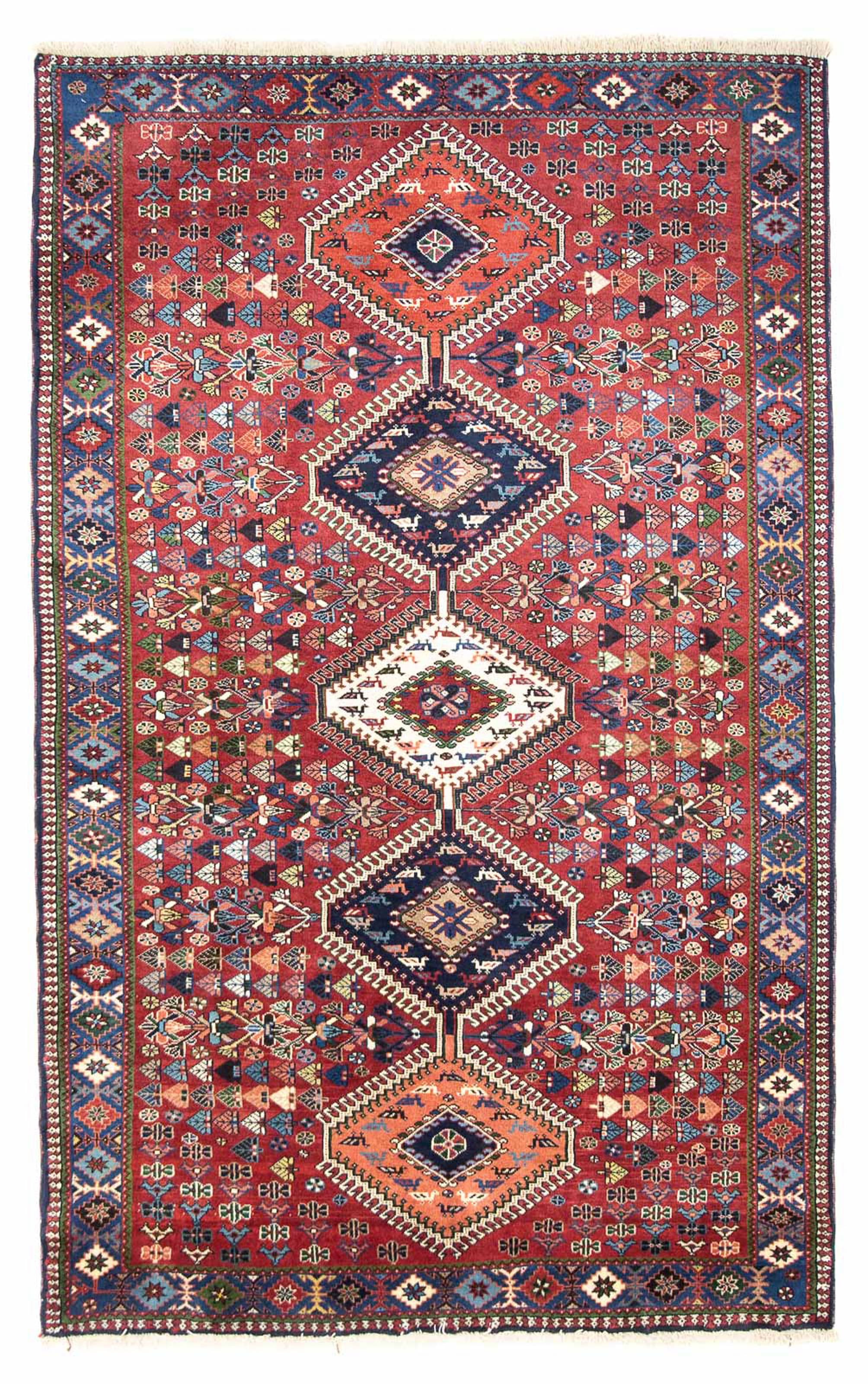 morgenland Orientteppich »Perser - Nomadic - 217 x 130 cm - dunkelrot«, rec günstig online kaufen