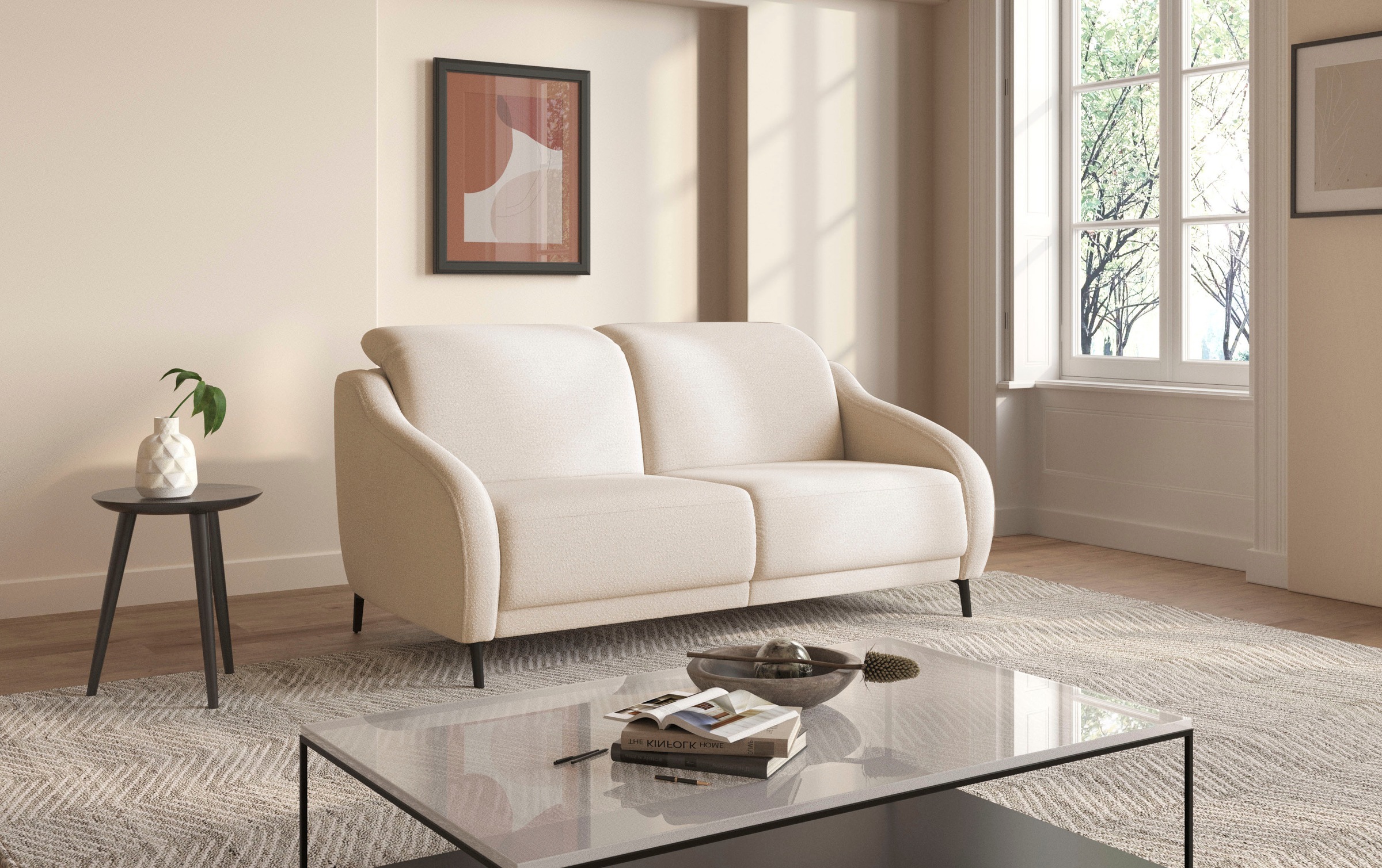 sit&more 3-Sitzer »Blues«, wahlweise mit Klapptisch und USB