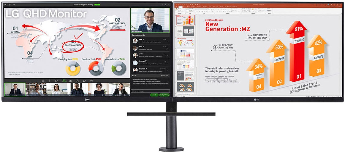 LG LED-Monitor »27QP88DP«, 68 cm/27 Zoll, 2560 x 1440 px, QHD, 5 ms Reaktionszeit, 75 Hz