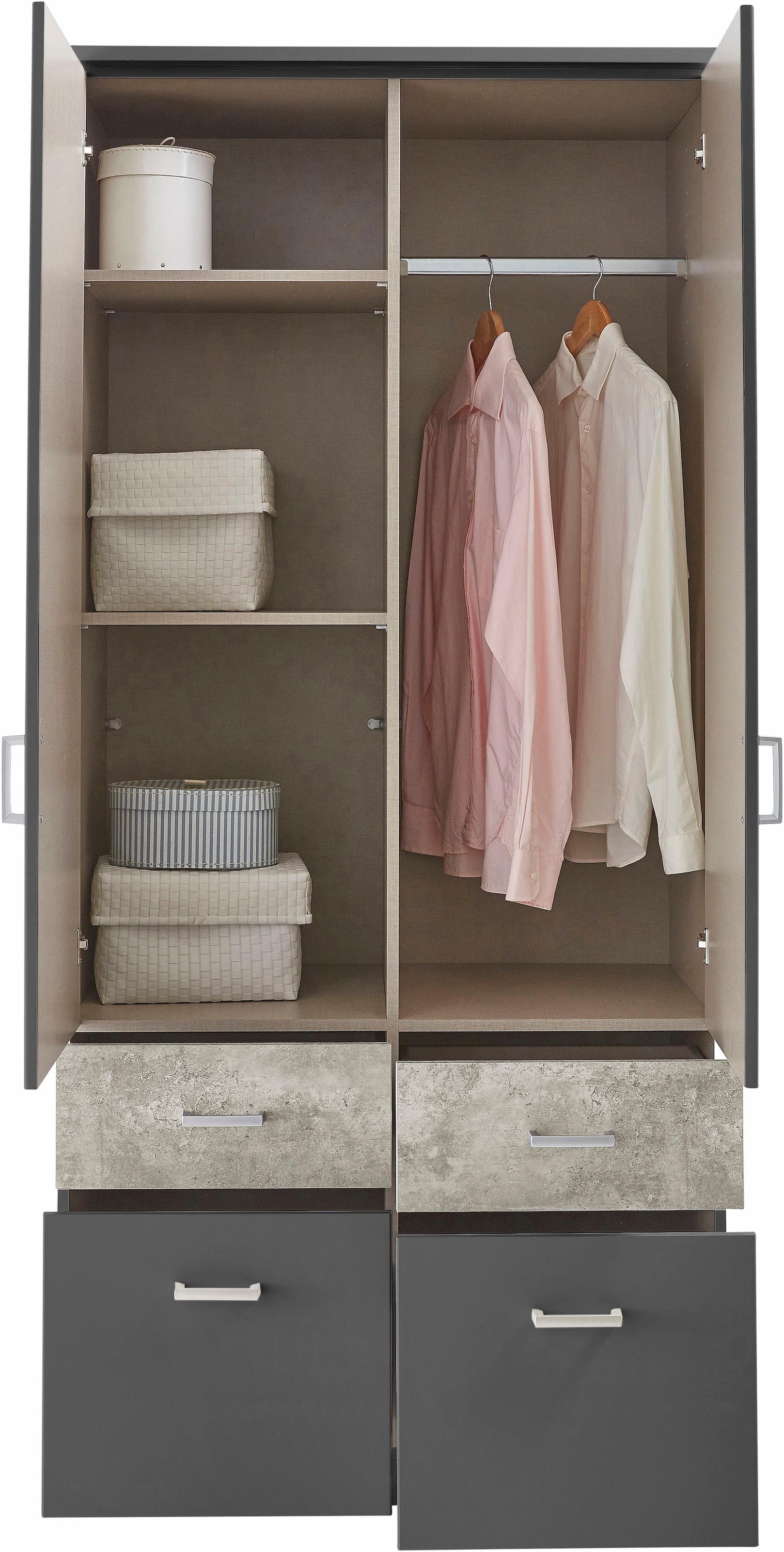 rauch Kleiderschrank »Kleiderschrank Schrank Garderobe deckenhoher Schrank BREMEN«, in vielen Farben und Ausführungen MADE IN GERMANY