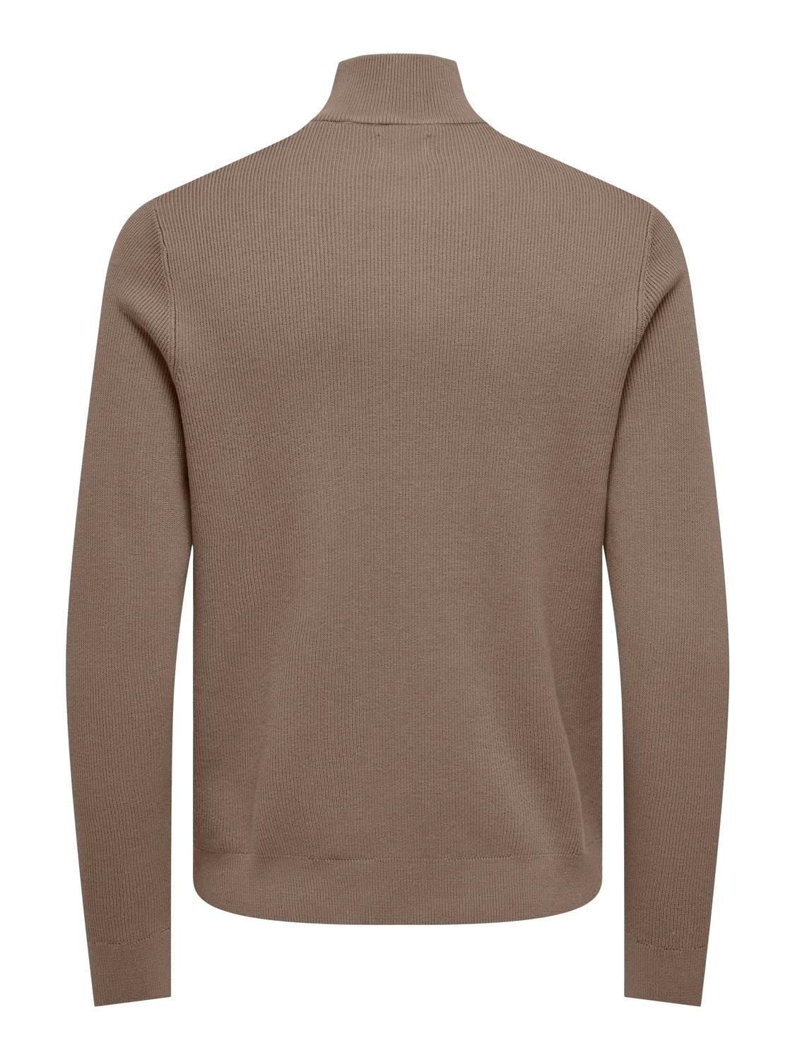 ONLY & SONS Strickpullover »ONSPHIL REG 12 STRUC HALF ZIP KNIT NOOS«