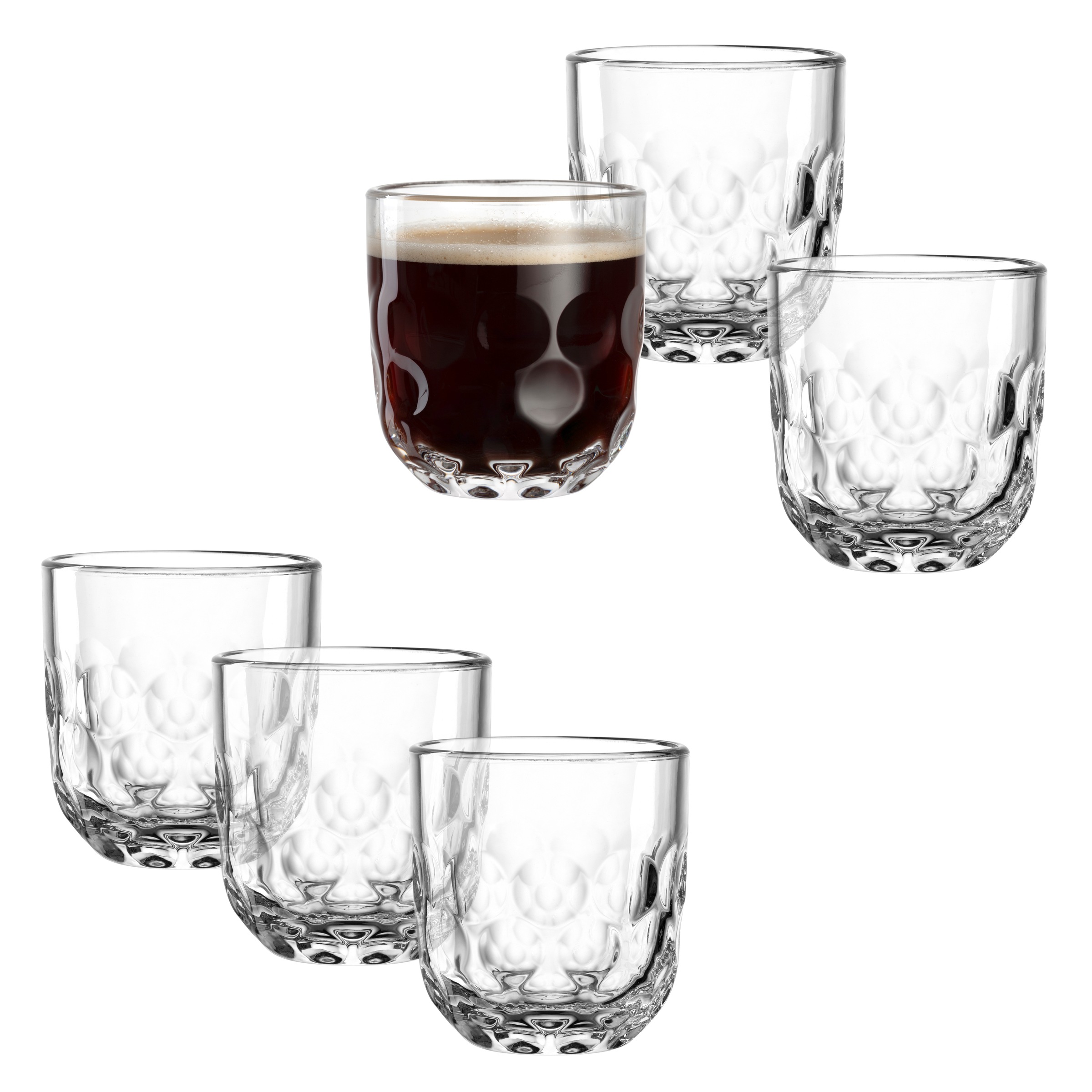LEONARDO Gläser-Set »Kaffee-Glas GOCCE, 220 ml, 6er-Set« 1. Variante, mit T günstig online kaufen