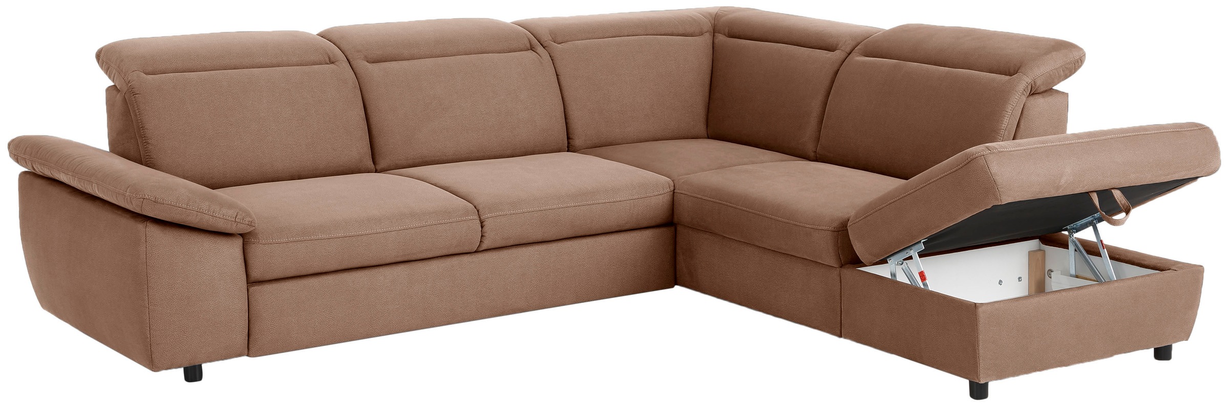 Home affaire Ecksofa »Mauritius L-Form«, mit Ottomane, mit Kopfteil- und Armlehnverstellung