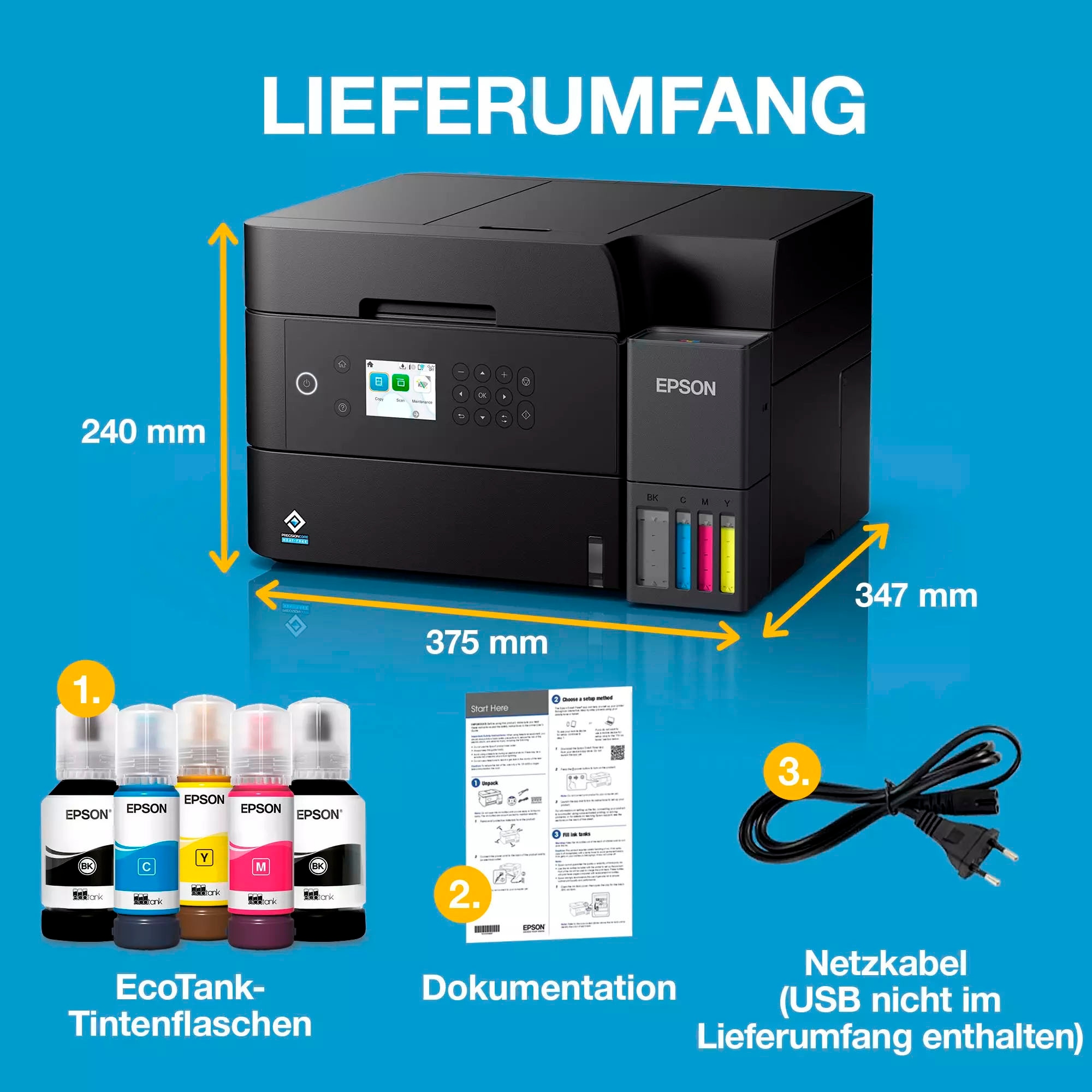 Epson Multifunktionsdrucker »EcoTank ET-3950«