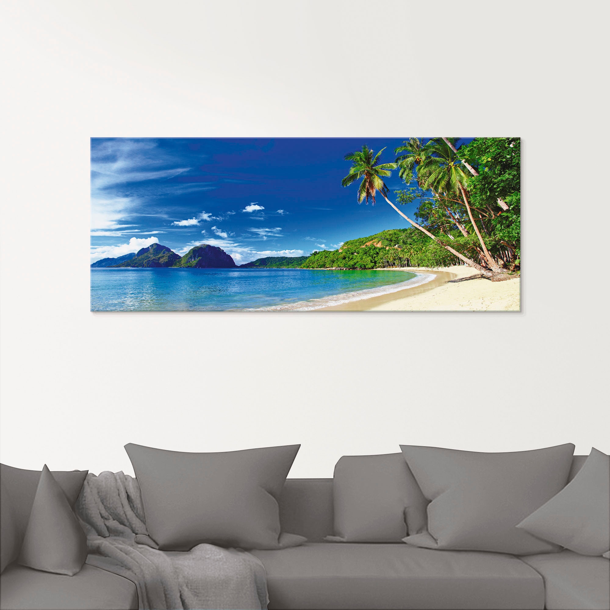 Artland Glasbild »Paradies« Küste 1 Stk. tlg. in verschiedenen Größen