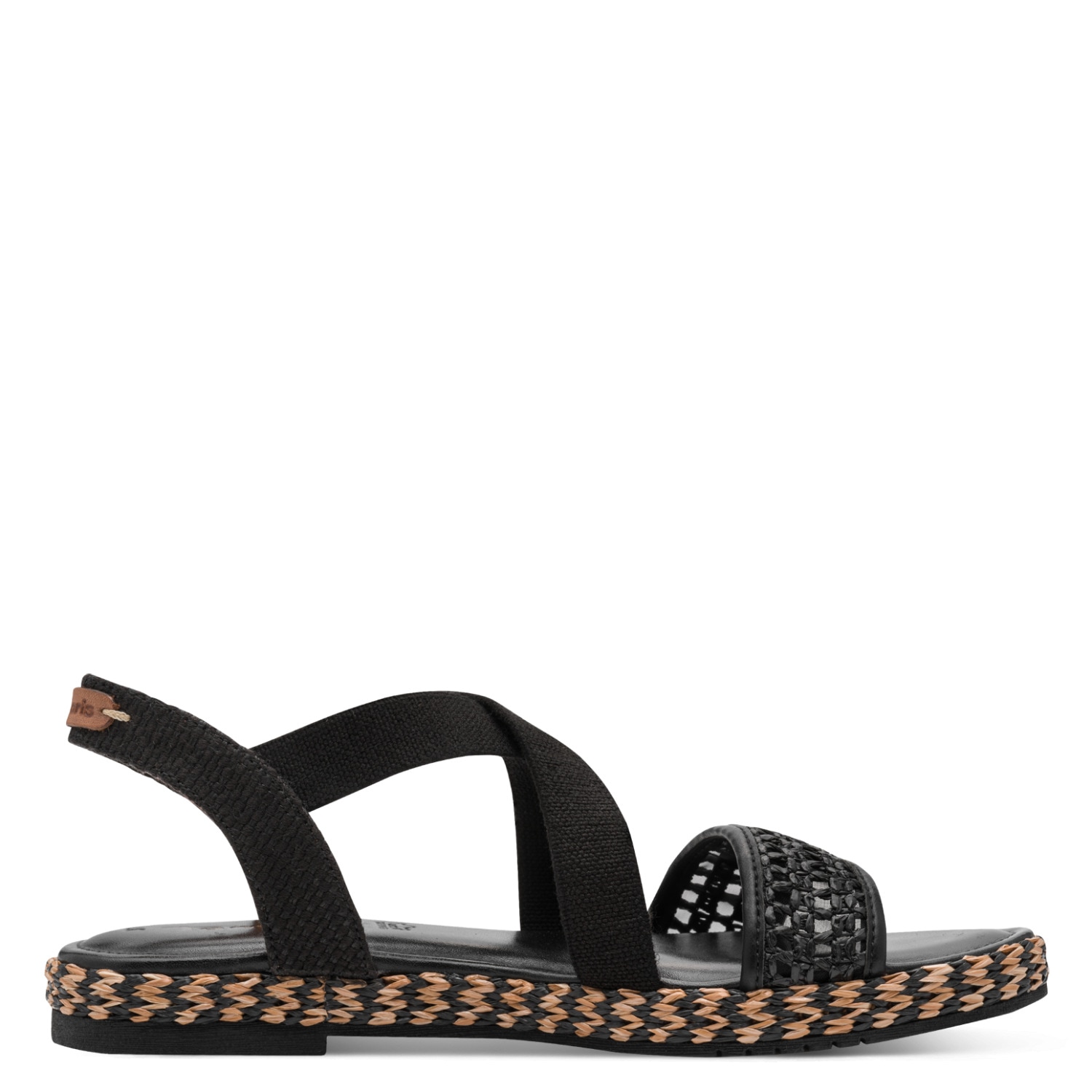 Tamaris Riemchensandale  Sommerschuh, Sandalette mit bestickter Sohle