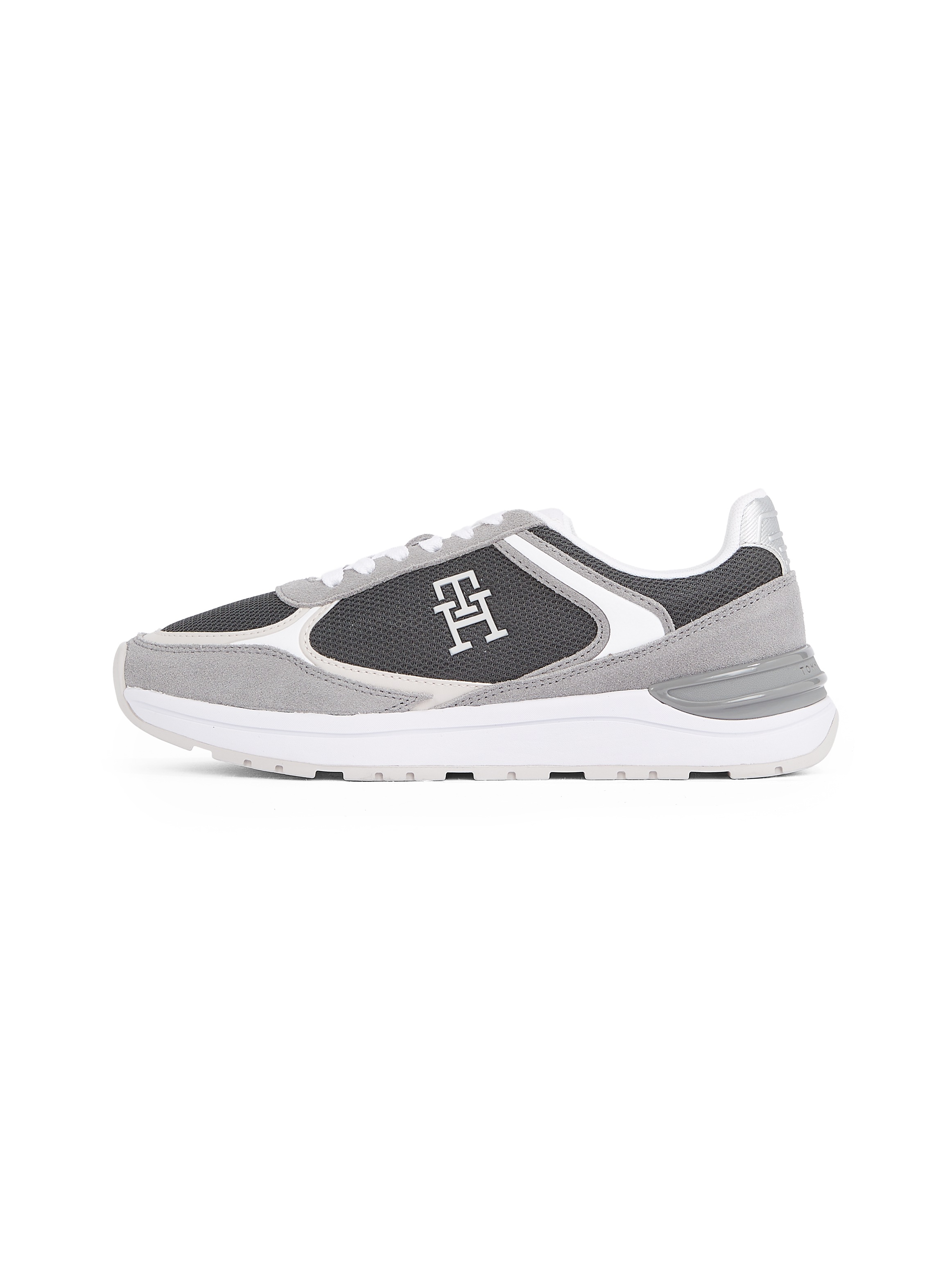 Tommy Hilfiger Keilsneaker »CASUAL FASHION RUNNER MIX«, Freitzeitschuh, Halbschuh, Schnürschuh im Kontrast-Look