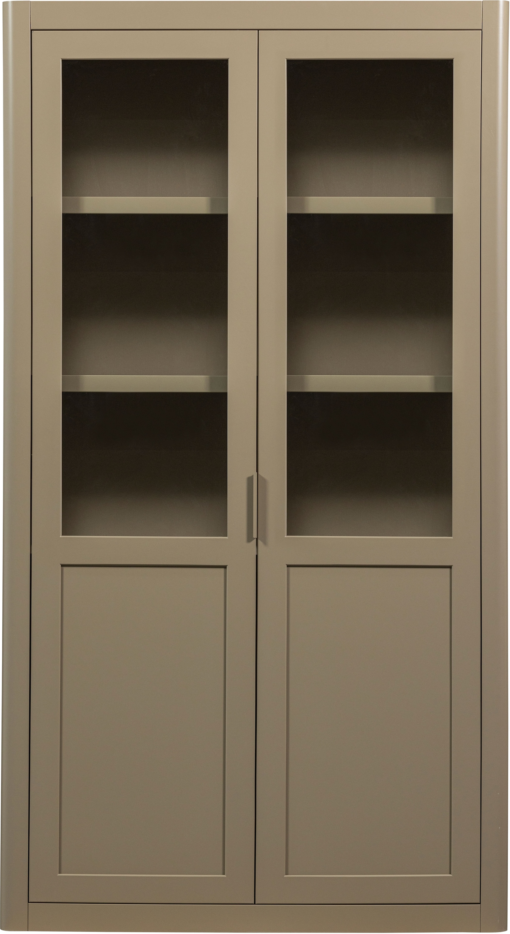 WOOOD Vitrine »GUNNAR« FSC®-zertifizierte Kiefer, bietet stilvolle Aufbewahrung auf 4 Böden