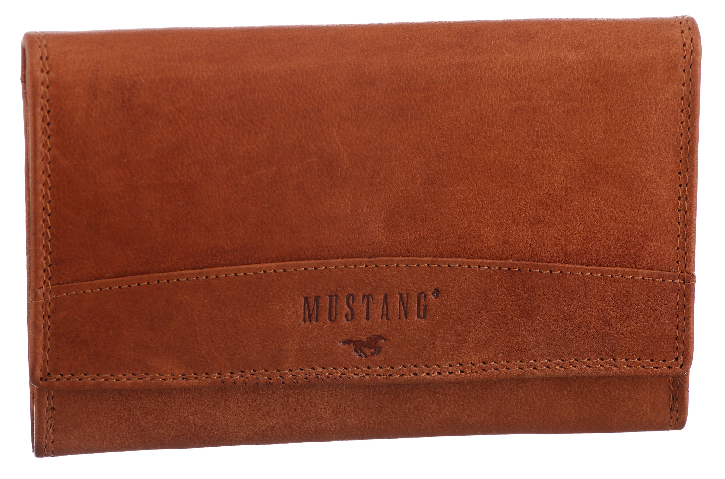 MUSTANG Geldbörse »Udine« Wallet, Gelbörse, Purse, Money Purse Cognac